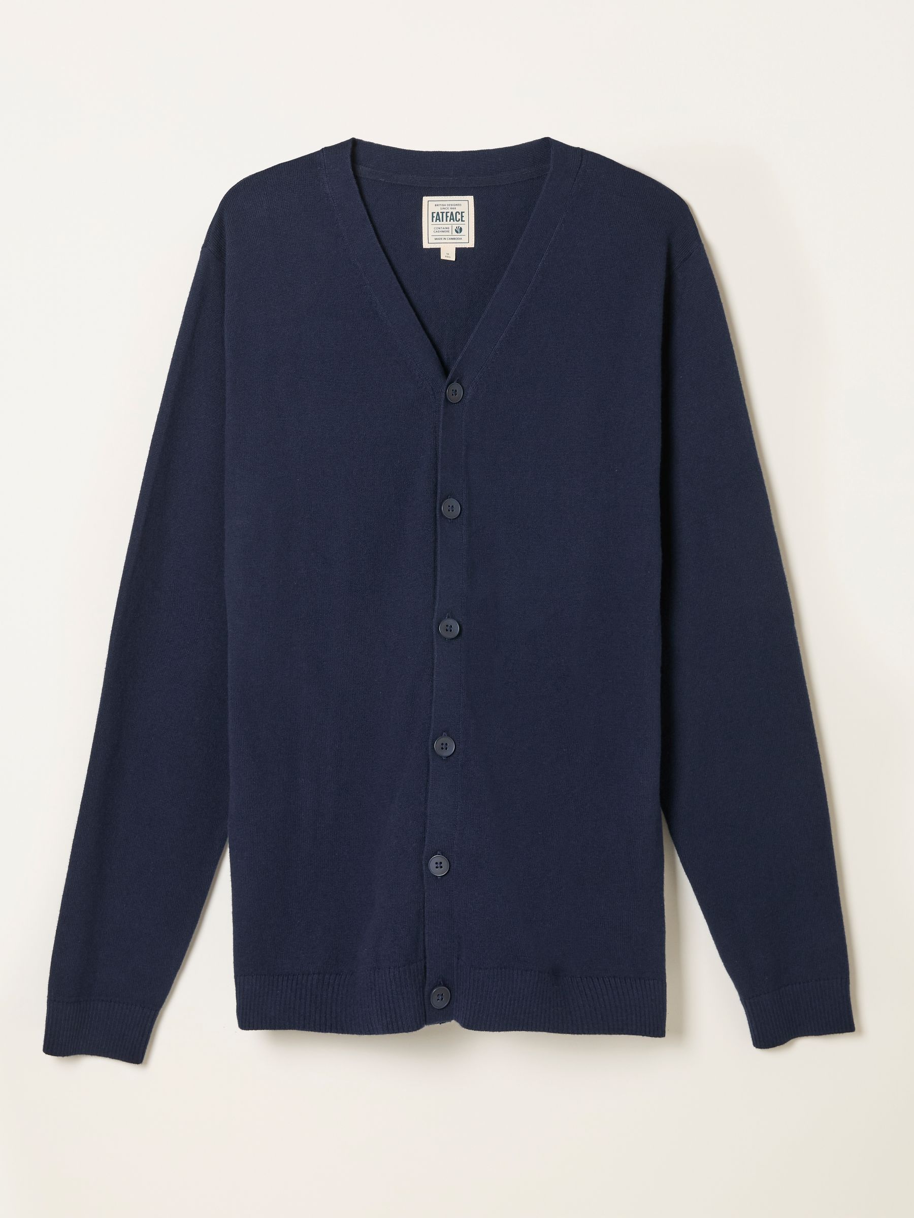 Rye Navy Knitted Button Cardigan - Image 5 of 5
