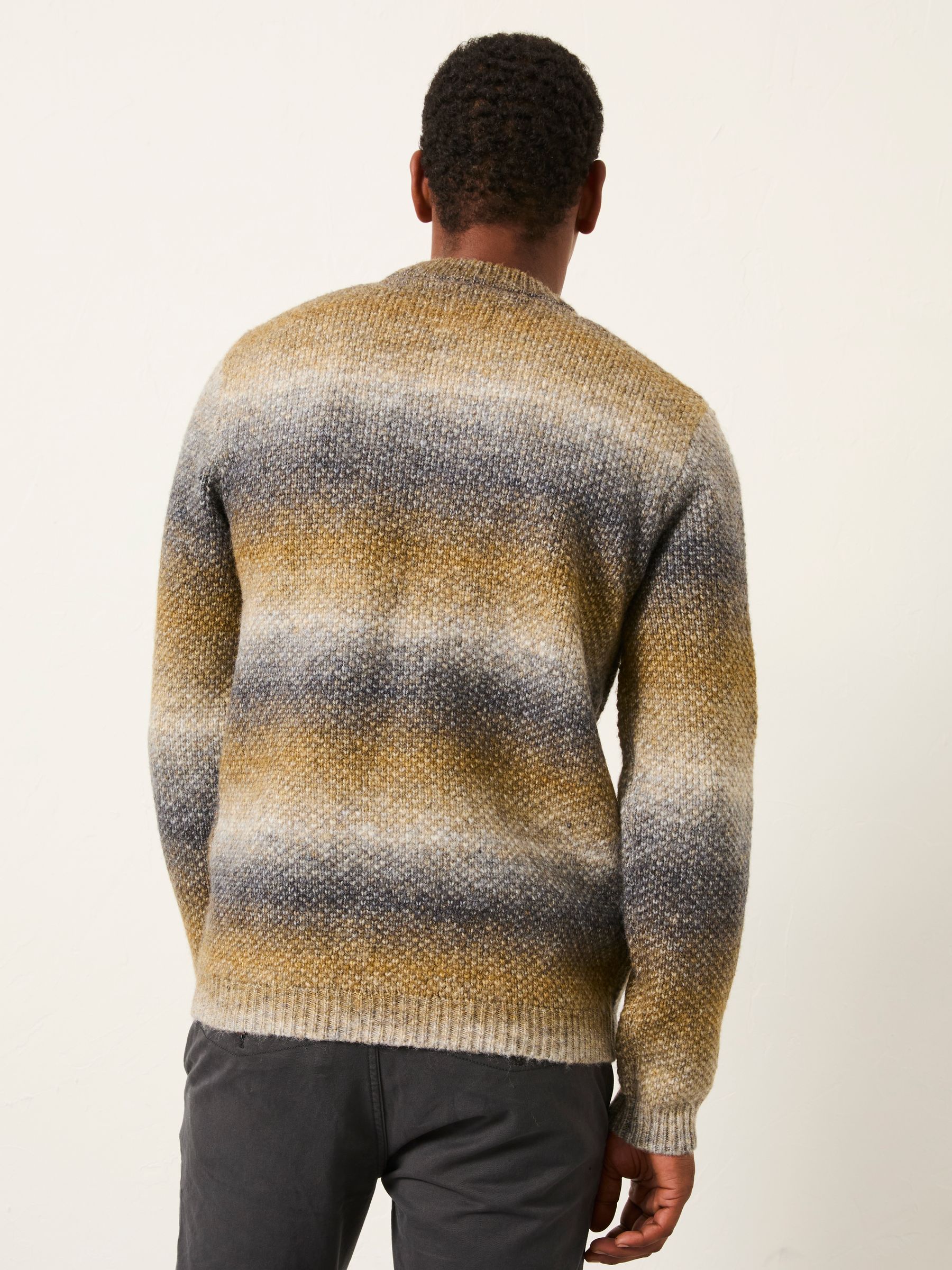 Natural Ombre Knitted Crew Jumper - Image 3 of 7