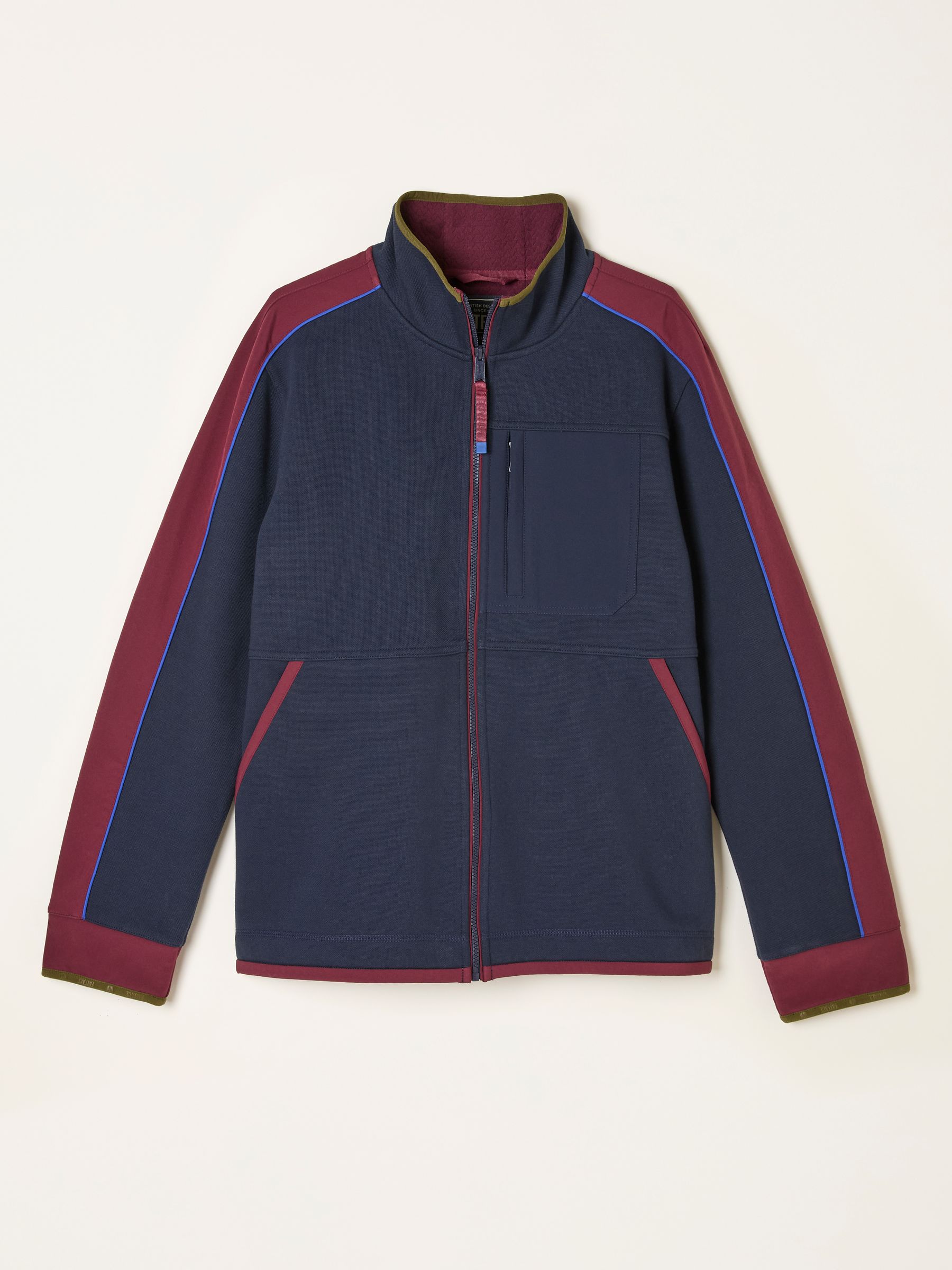 Airlie Navy Hybrid Zip Through Sweat - Image 6 of 6