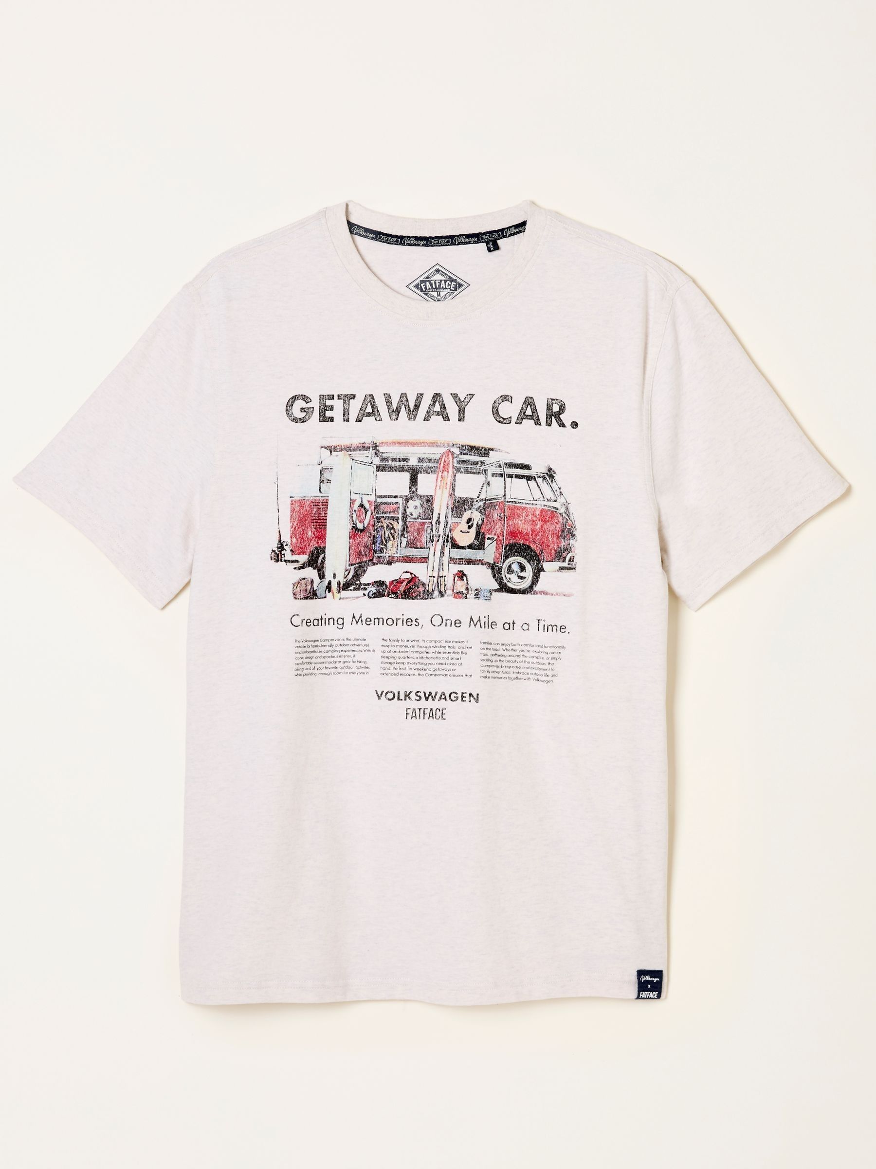 Natural VW Getaway Car Graphic T-Shirt - Image 5 of 5 Natural VW Getaway Car Graphic T-Shirt - Image 5 of 5