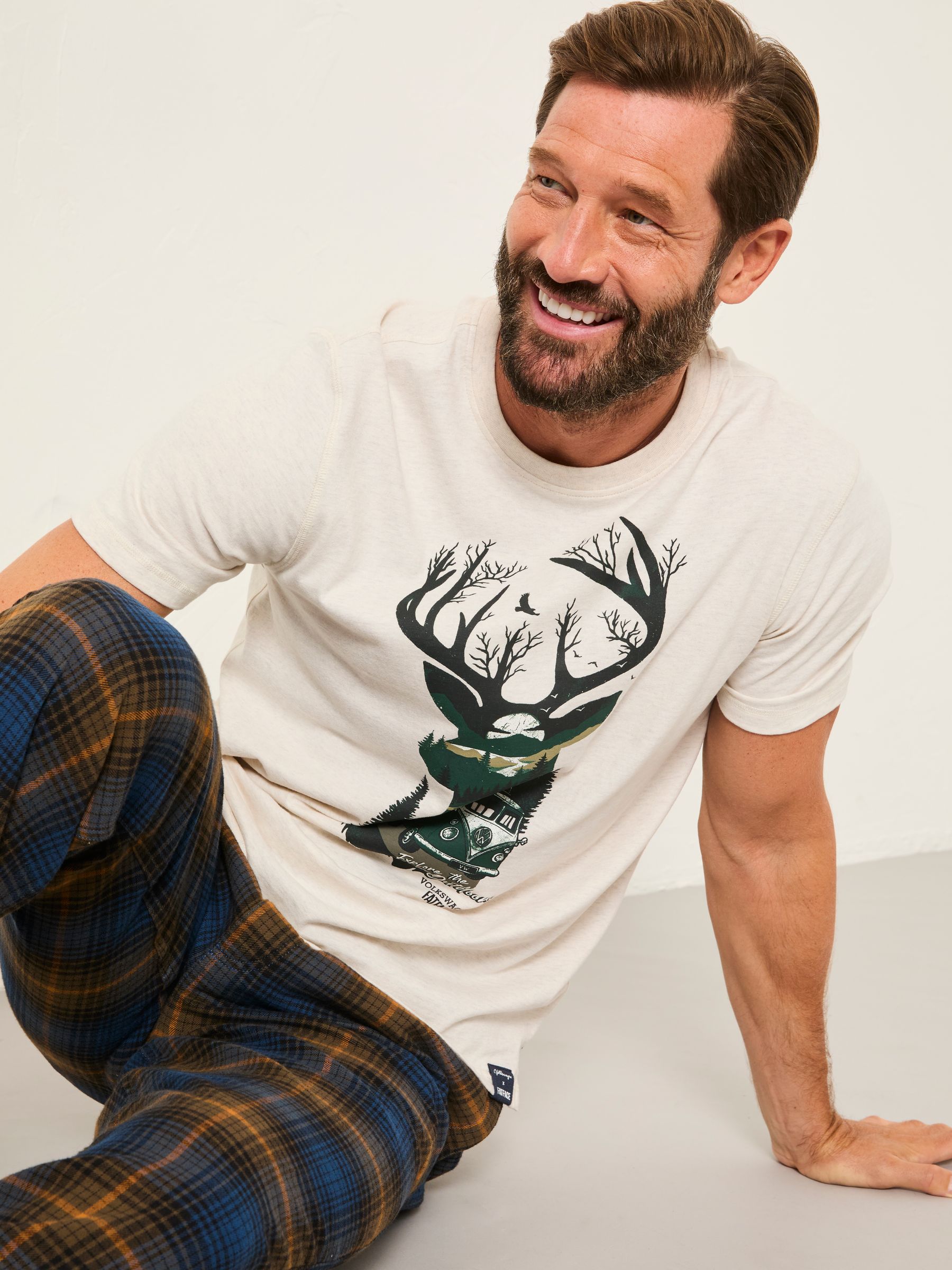 Natural VW Stag Tshirt - Image 5 of 6