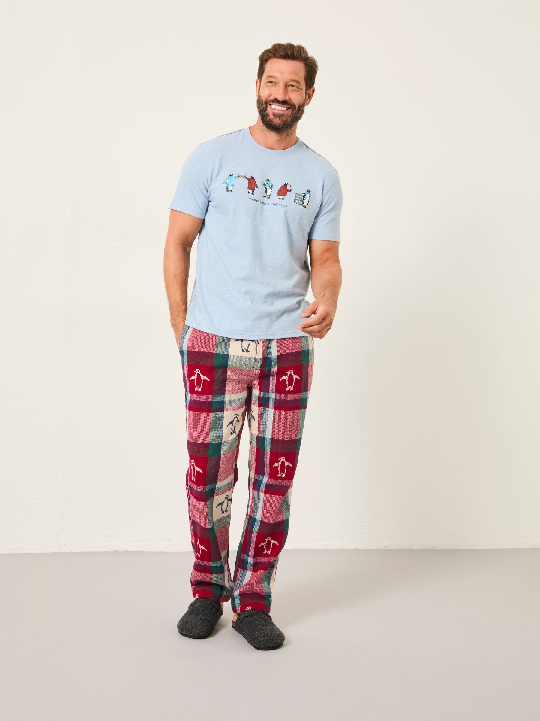 Light Vintage Blue Chilly Sips Graphic T-Shirt - Image 5 of 6
