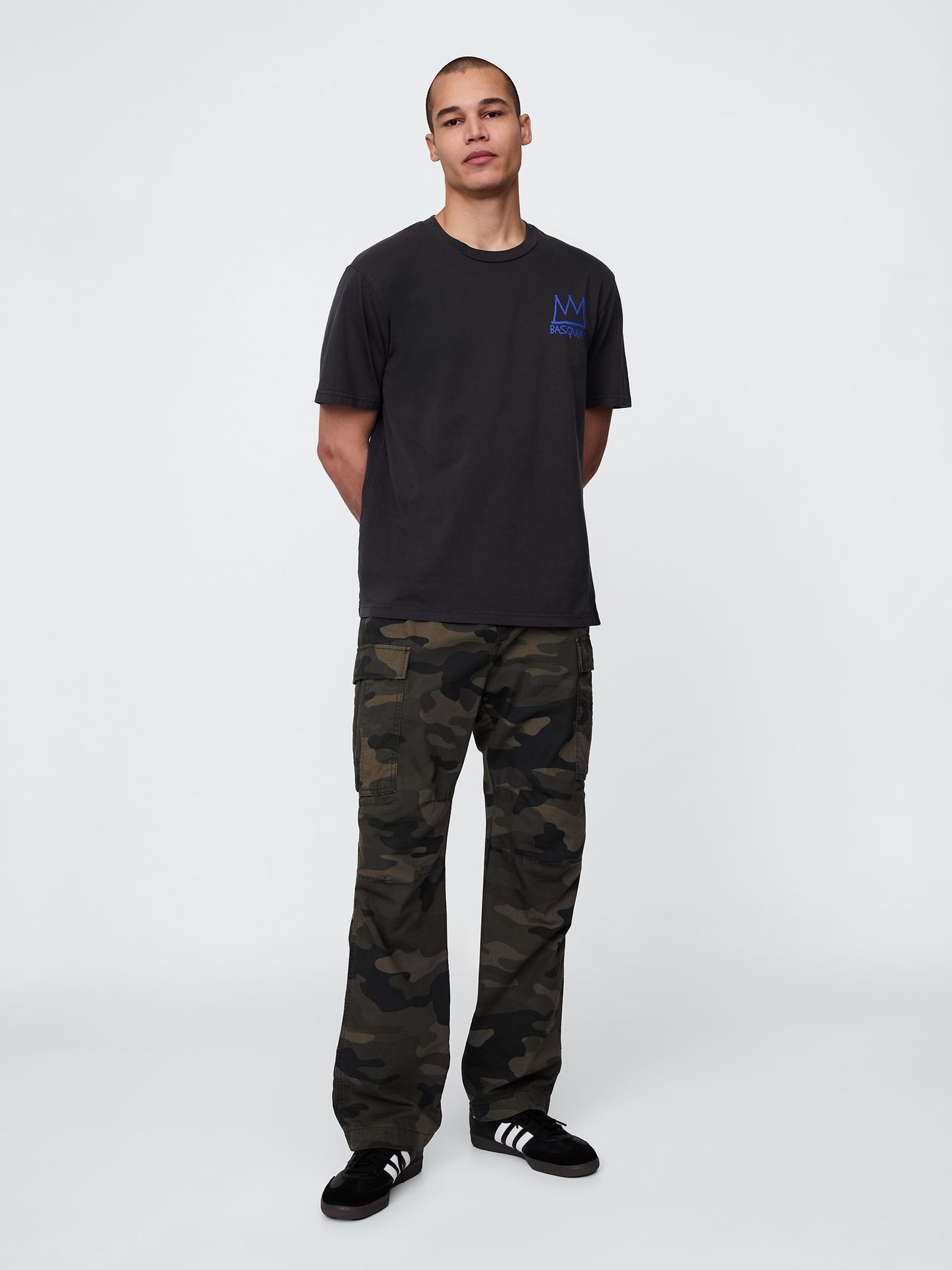 Black Basquiat Graphic T-Shirt - Image 3 of 5