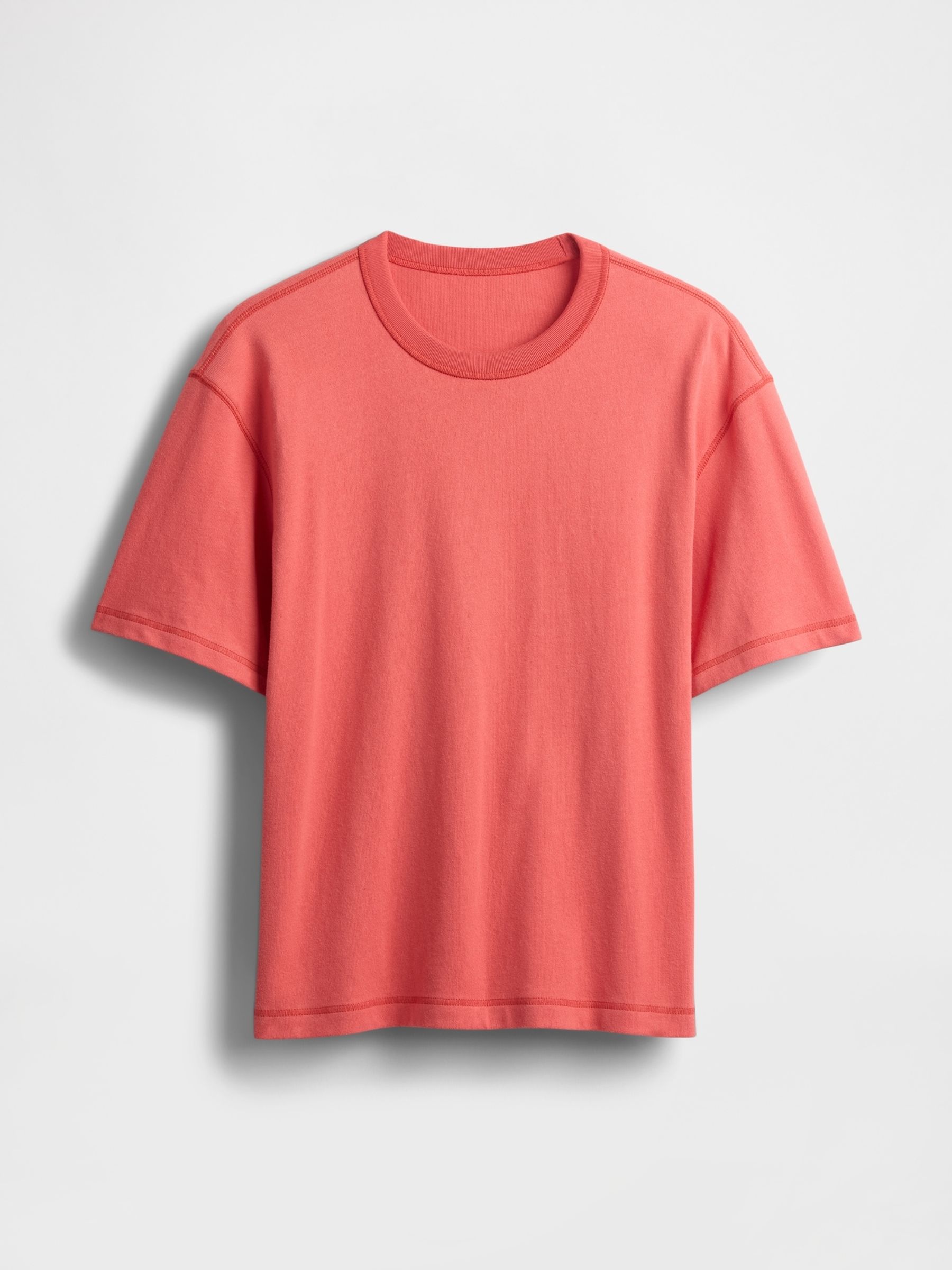 Pink Washed UltraSoft Heavyweight Boxy T-Shirt - Image 4 of 4