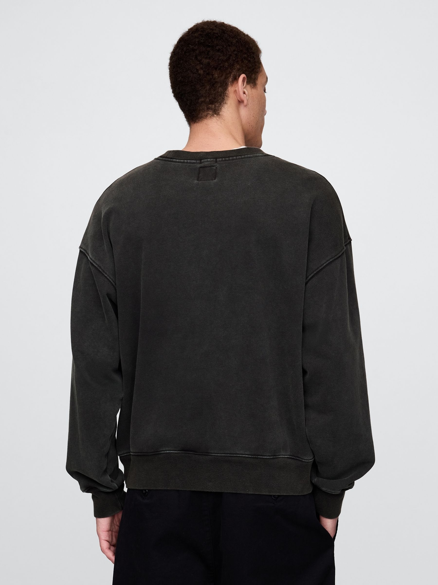 Black Kermit The Muppets Oversized Crew Neck Sweatshirt - Image 2 of 5
