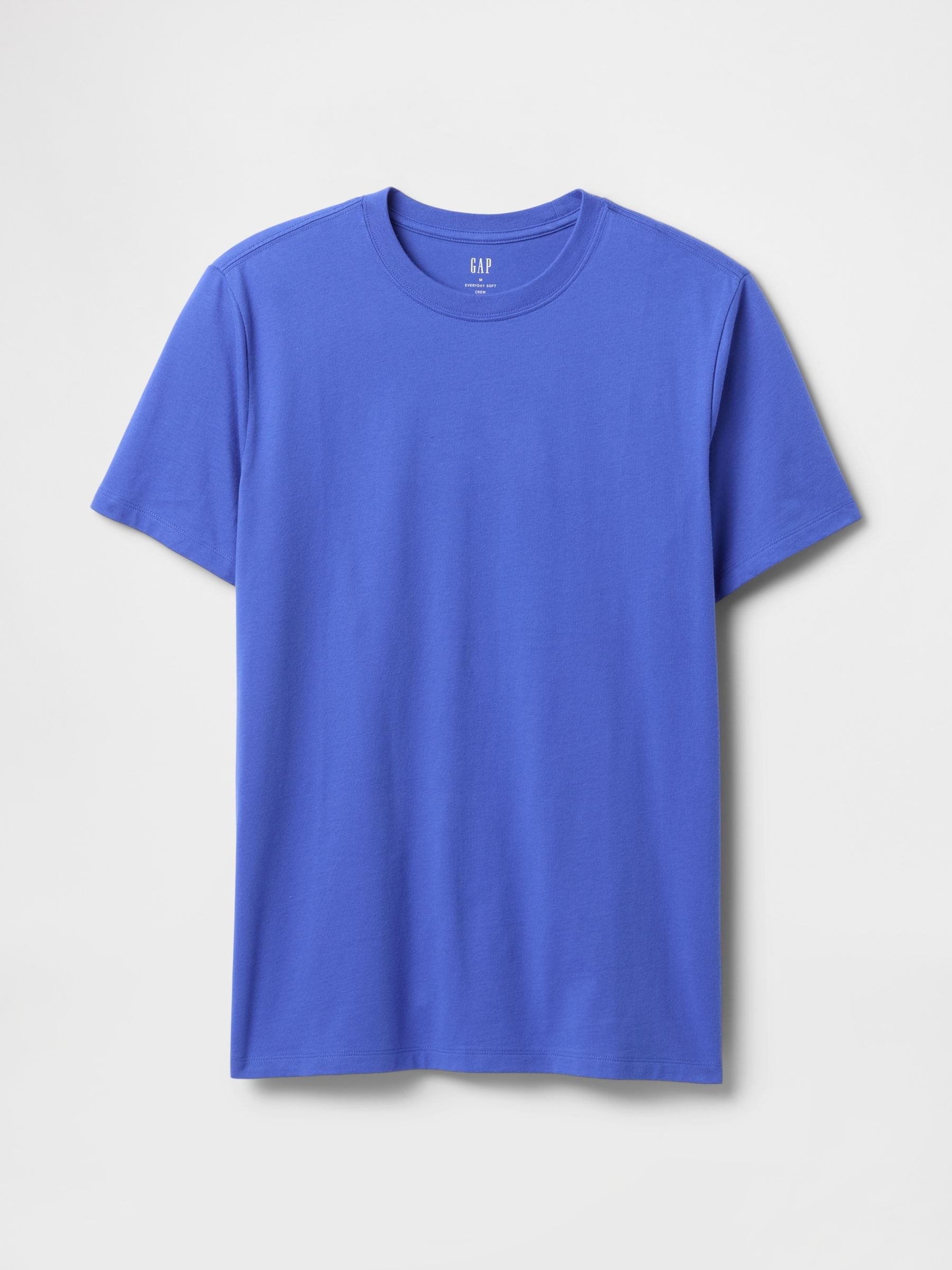 Blue Everyday 100% Cotton Crew Neck T-Shirt - Image 4 of 5