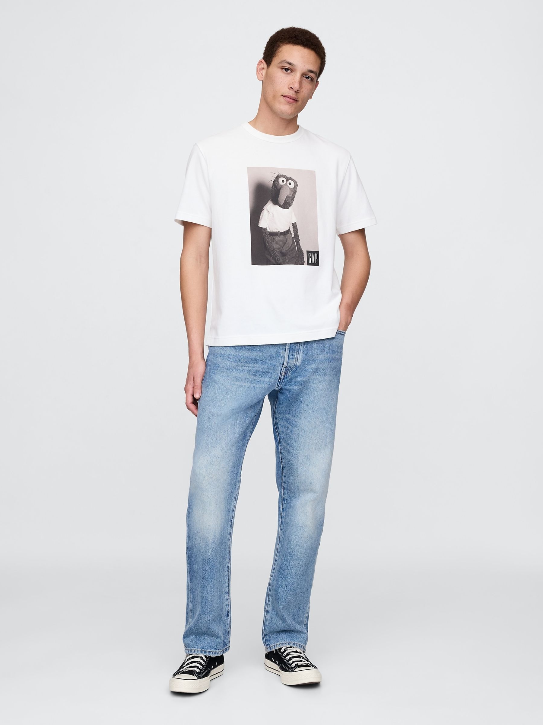 White Gonzo Disney The Muppets Graphic T-Shirt - Image 3 of 5
