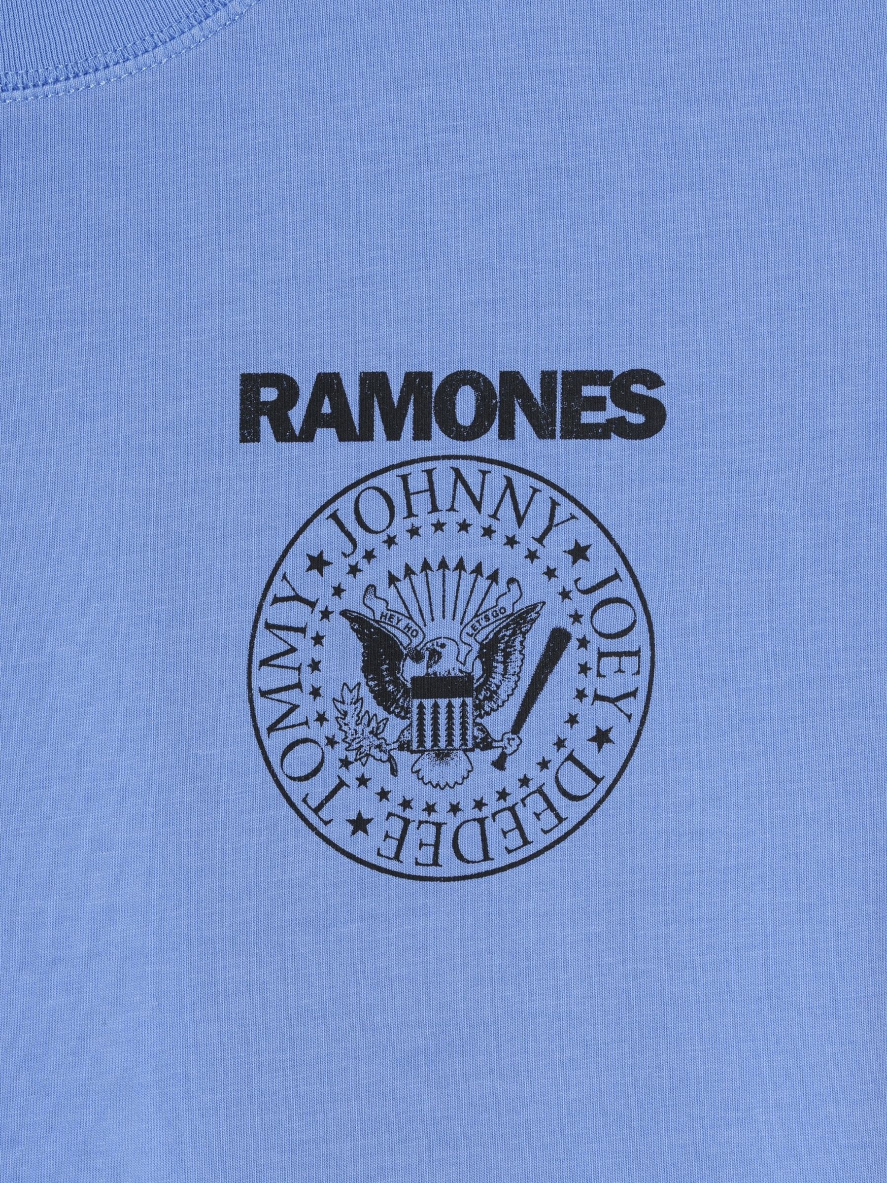 Blue Ramones Relaxed Short Sleeve Graphic Band Tee - Image 3 of 5