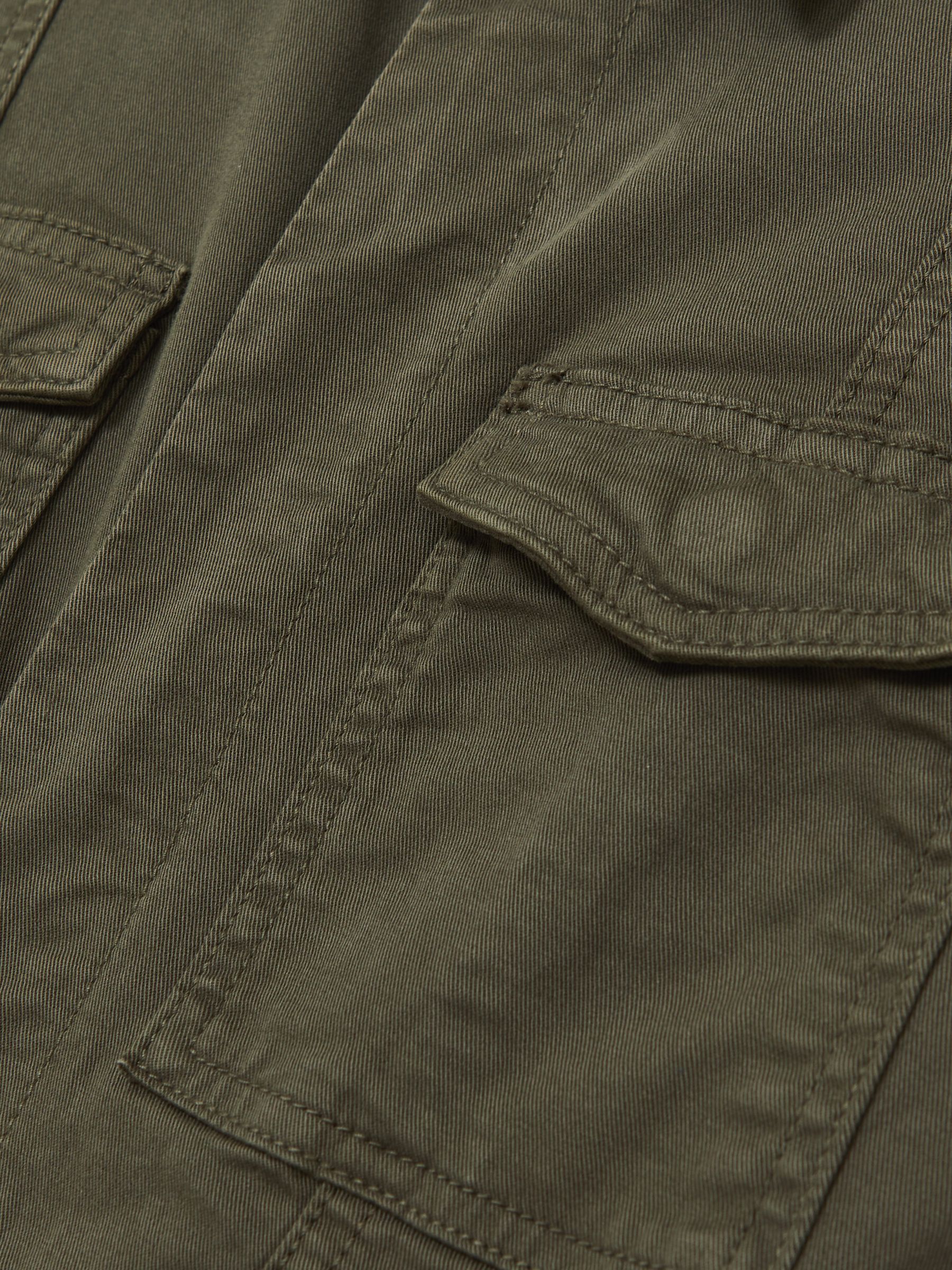 Good American Cotton Twill Jumpsuit with Stretch in Khaki - Image 5 of 5