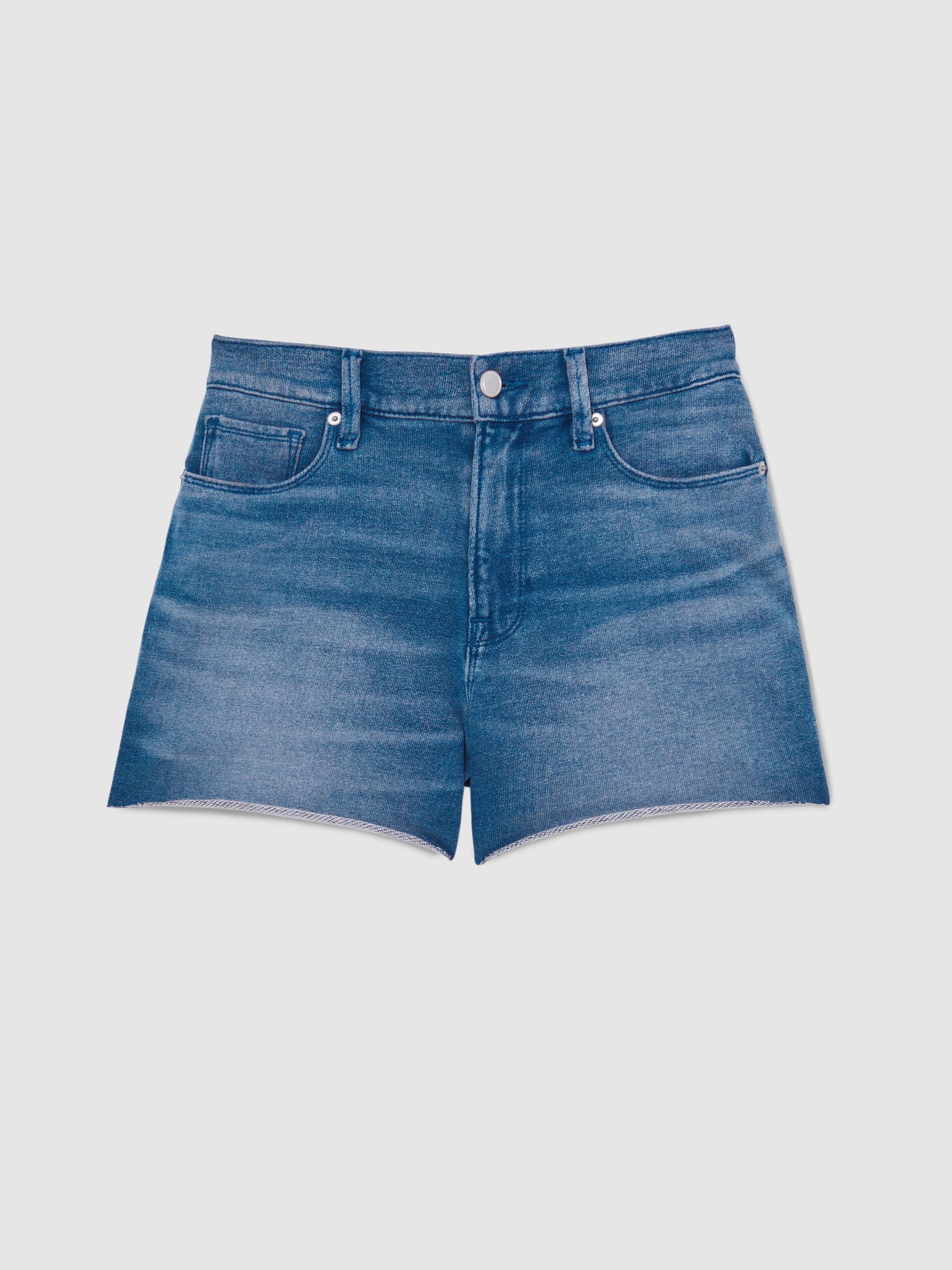 100% Cotton Shorts in Indigo Blue - Image 2 of 5