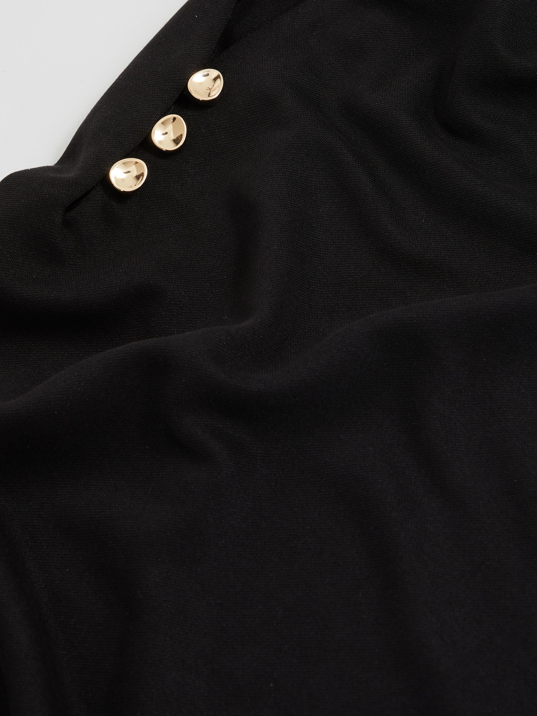 Acler Jersey Draped Midi Dress in Black - Image 6 of 6