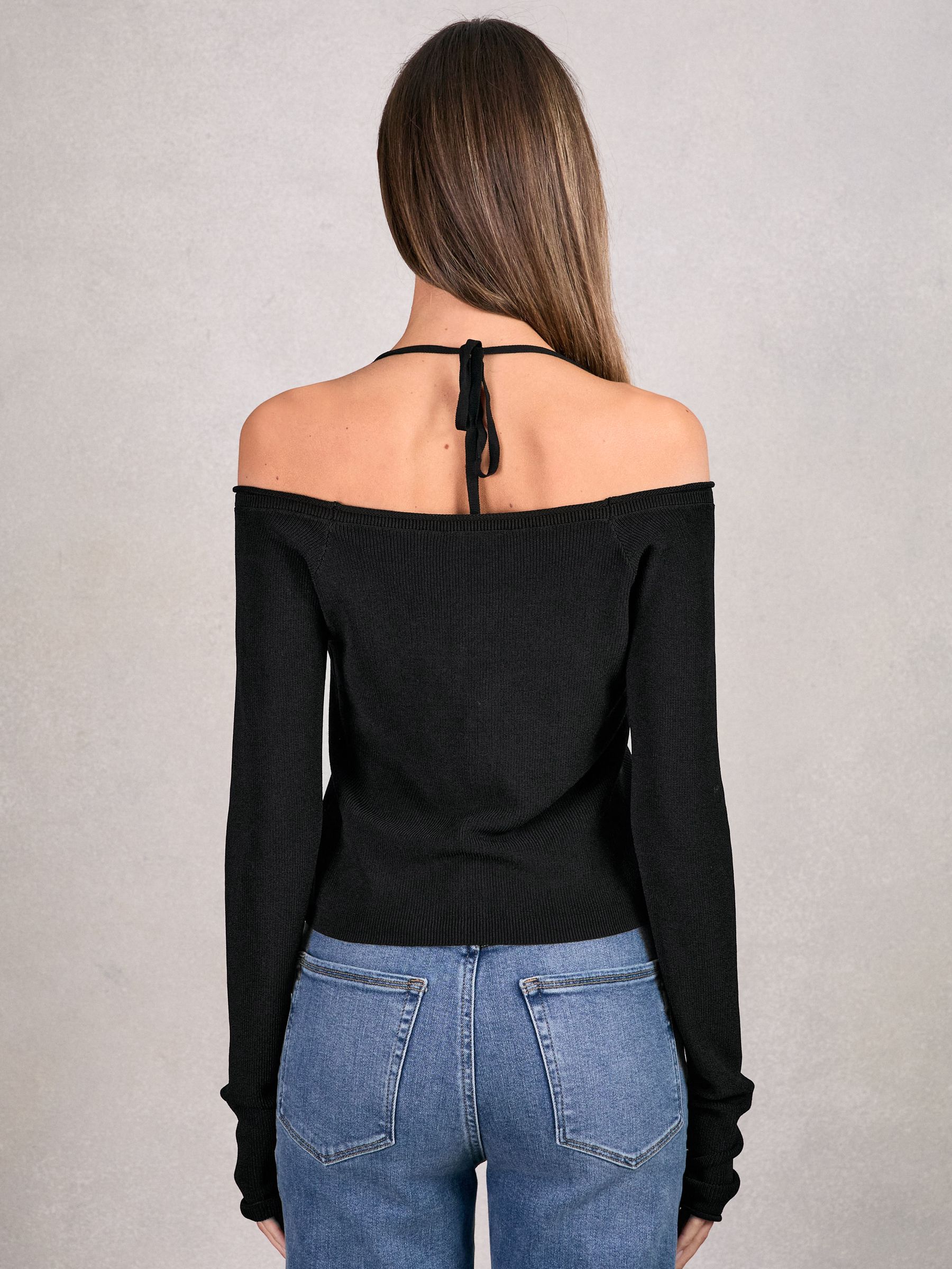 100% Cotton Jumper in Black - Image 4 of 5