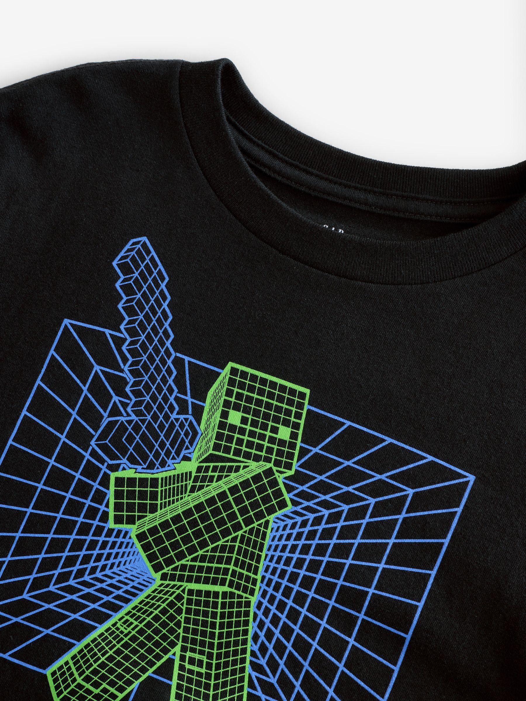 Black Minecraft Graphic T-Shirt (4-13yrs) - Image 3 of 3