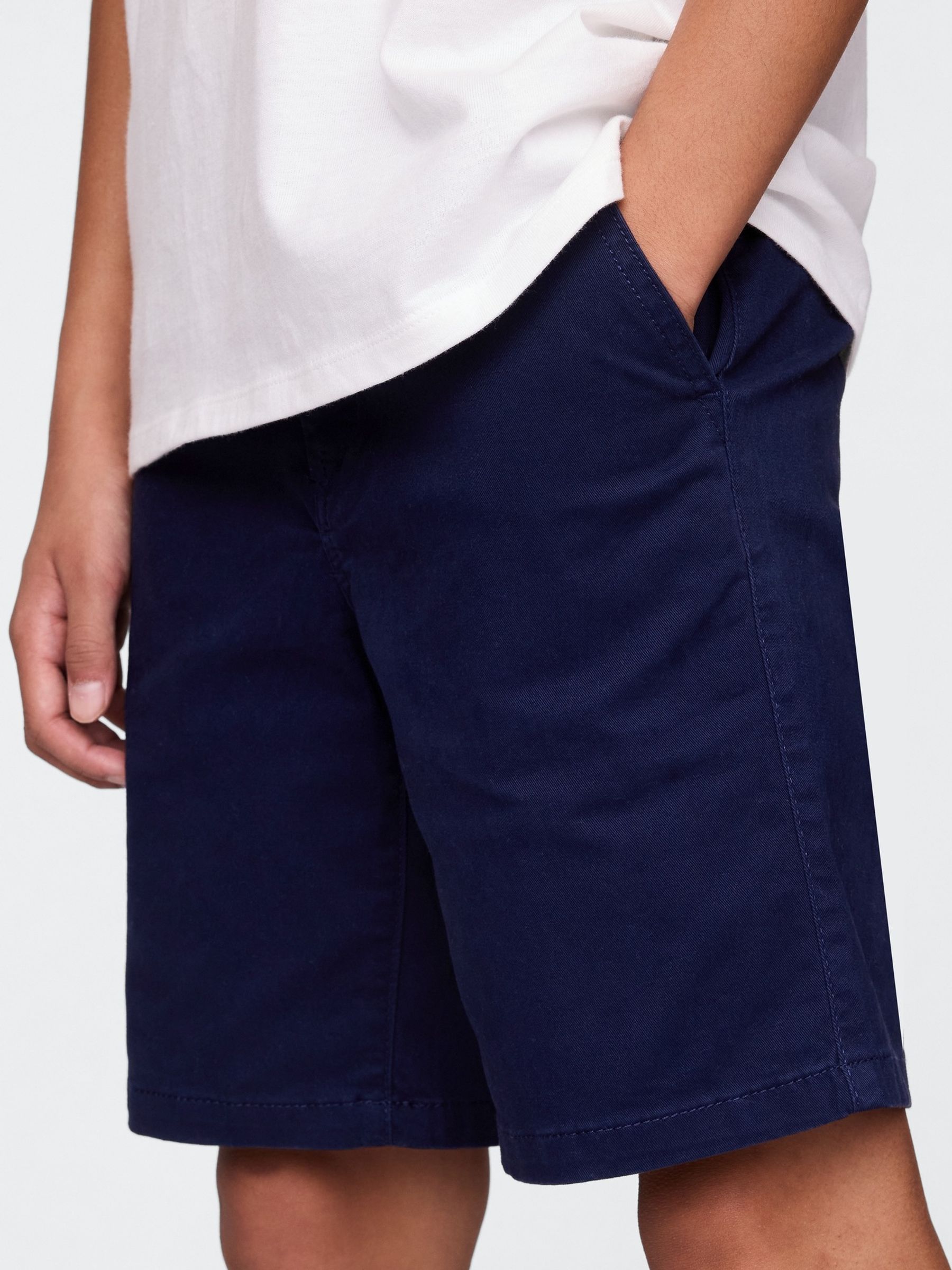 Blue Relaxed Chinos Shorts - Image 4 of 9