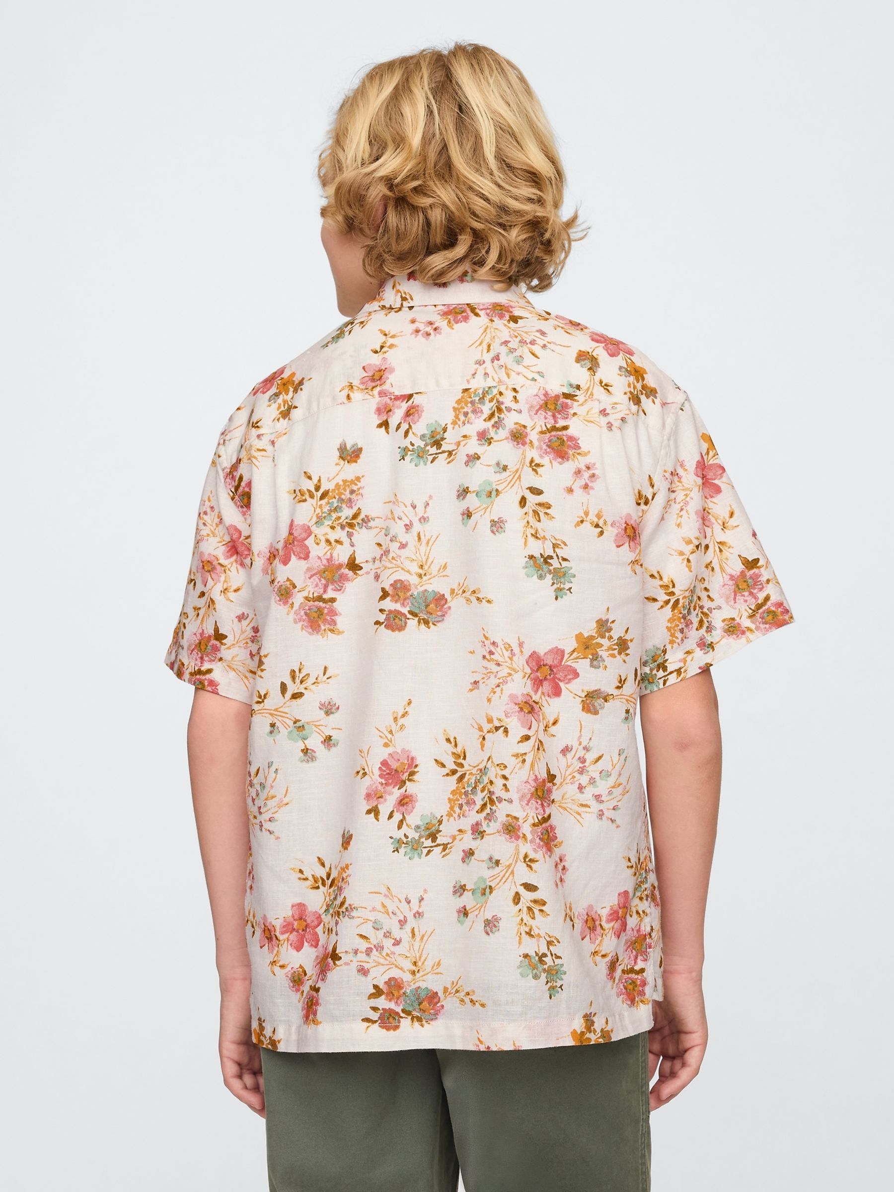 Cream Poplin Shirt (4-13yrs) - Image 2 of 5