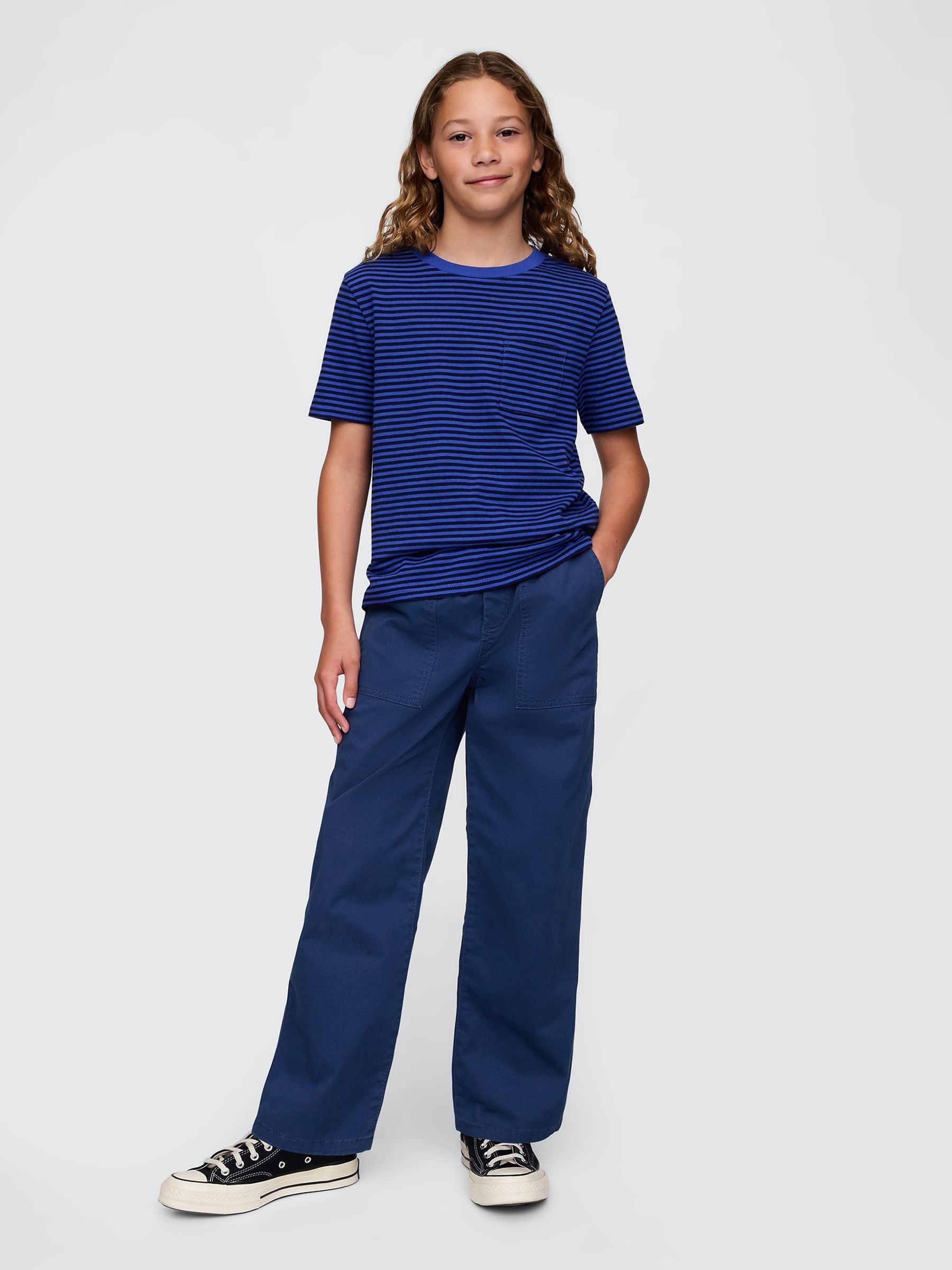 Blue UltraSoft Easy Chinos (4-13yrs) - Image 3 of 5