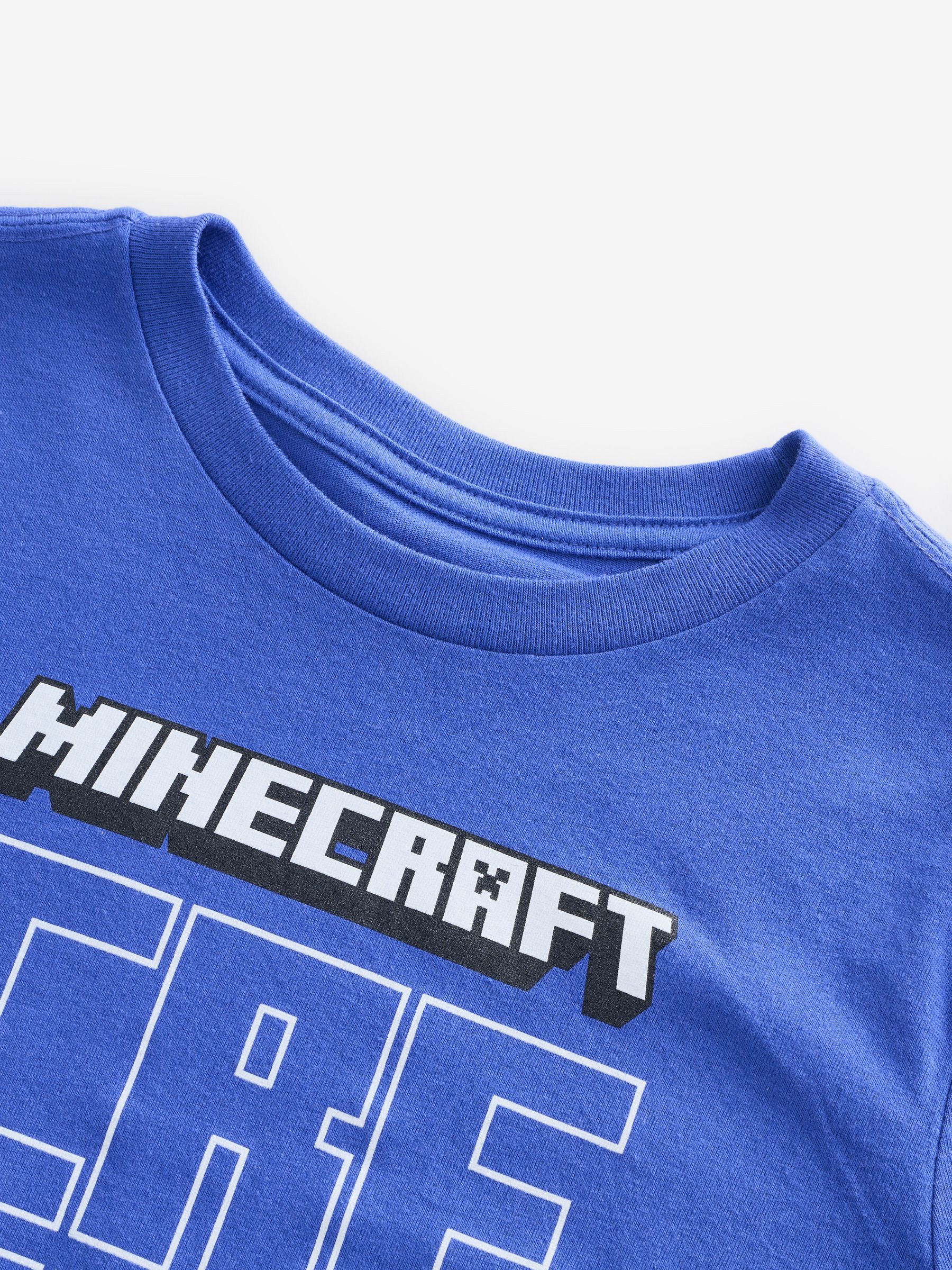 Blue Minecraft Graphic T-Shirt (4-13yrs) - Image 3 of 4