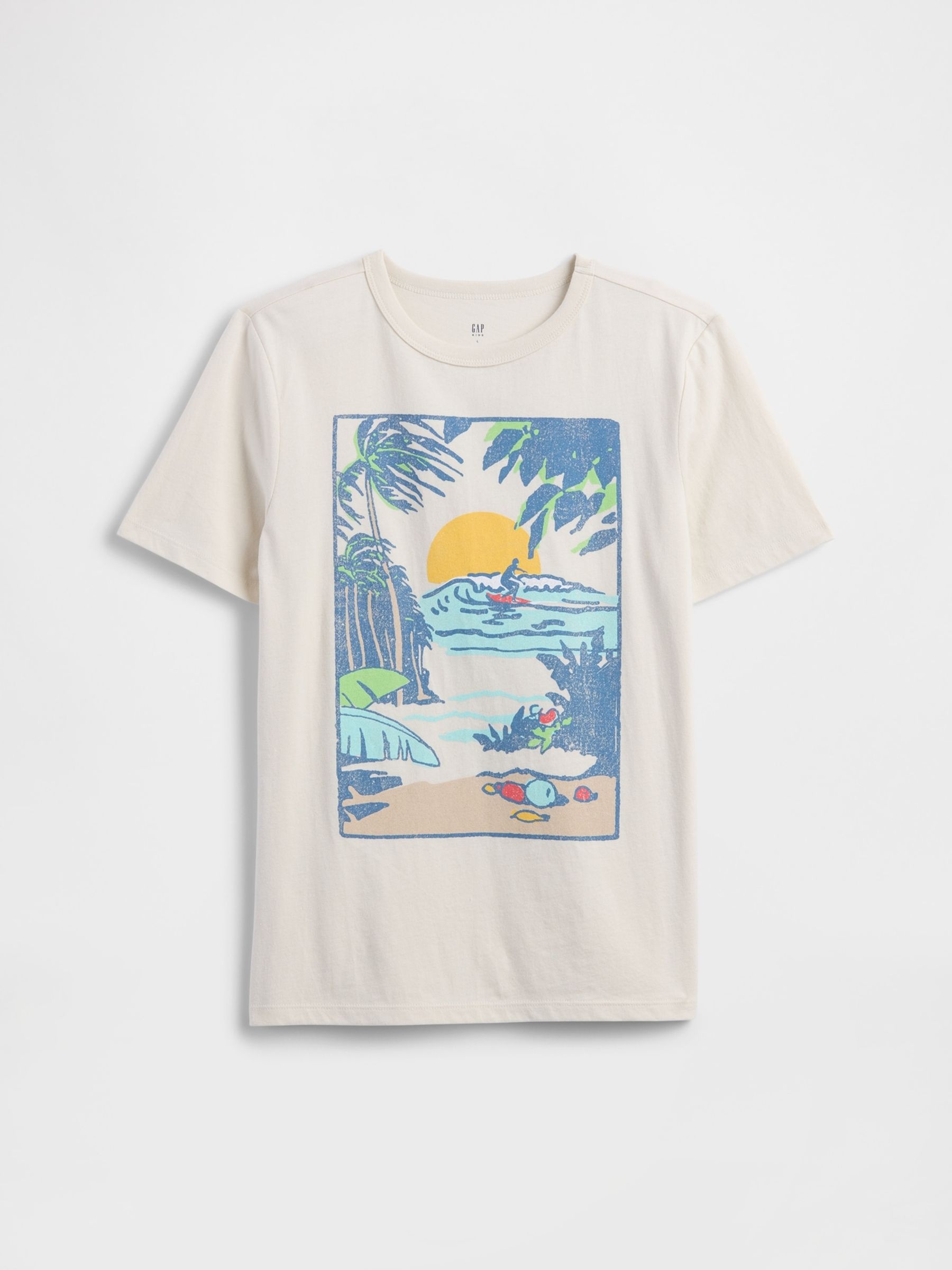 Beige Graphic T-Shirt - Image 1 of 3