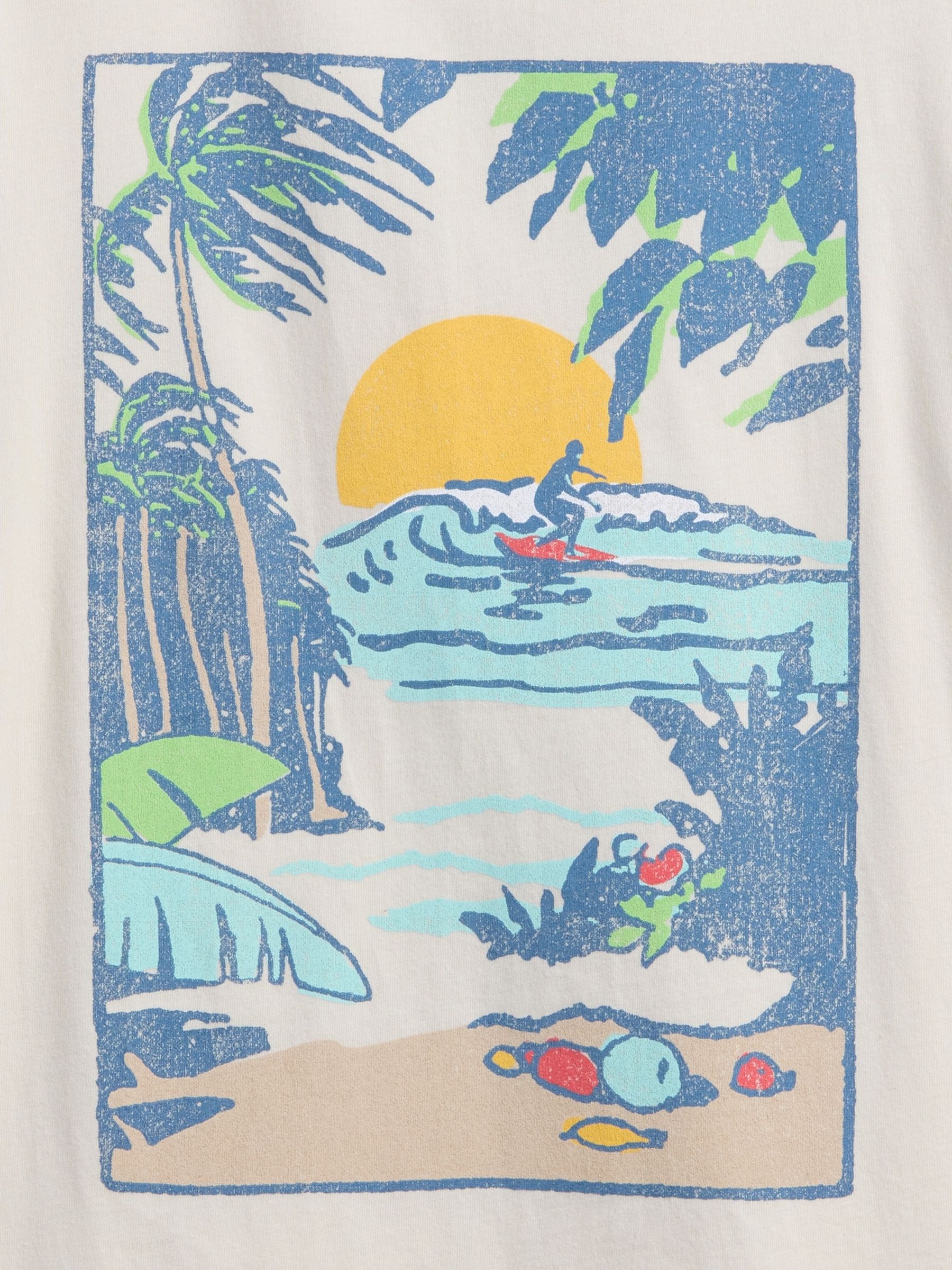 Beige Graphic T-Shirt - Image 3 of 3