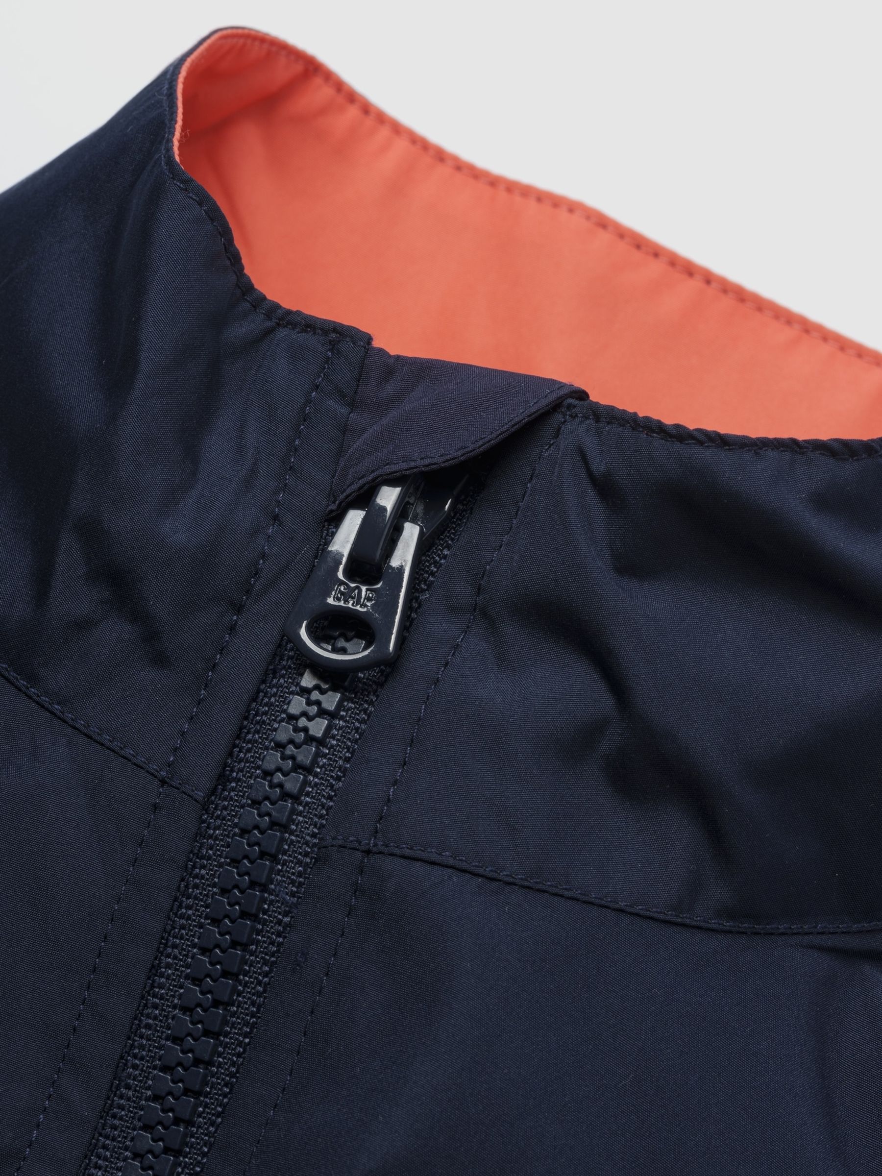 Navy Blue Colourblock Windbreaker Jacket (4-13yrs) - Image 3 of 4