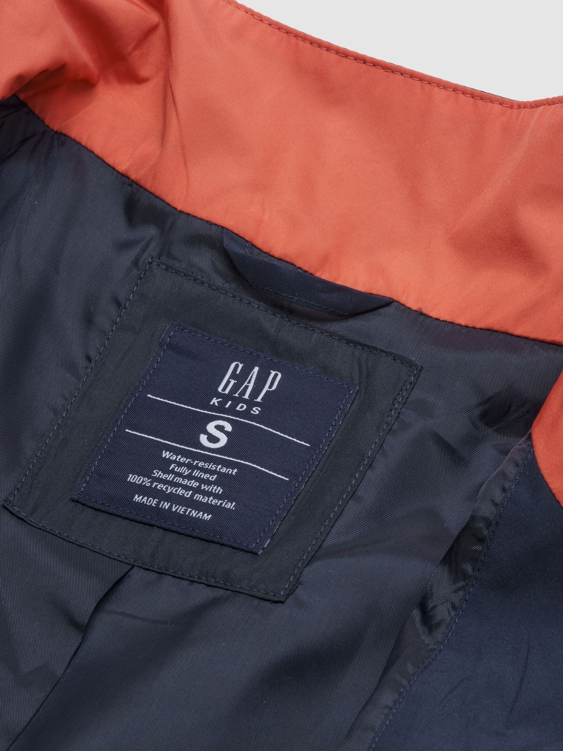 Navy Blue Colourblock Windbreaker Jacket (4-13yrs) - Image 4 of 4