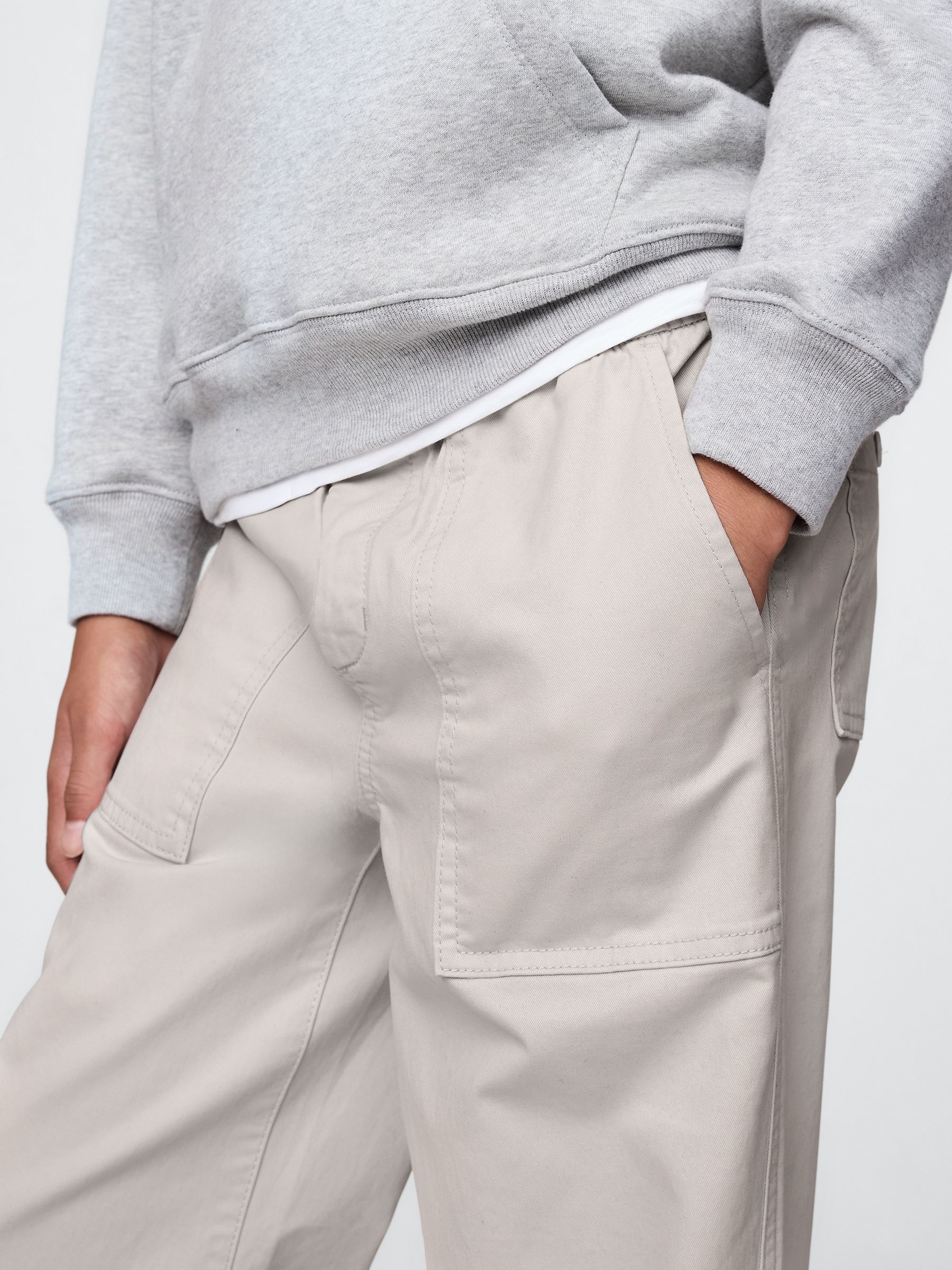 Grey UltraSoft Easy Chinos (4-13yrs) - Image 4 of 5