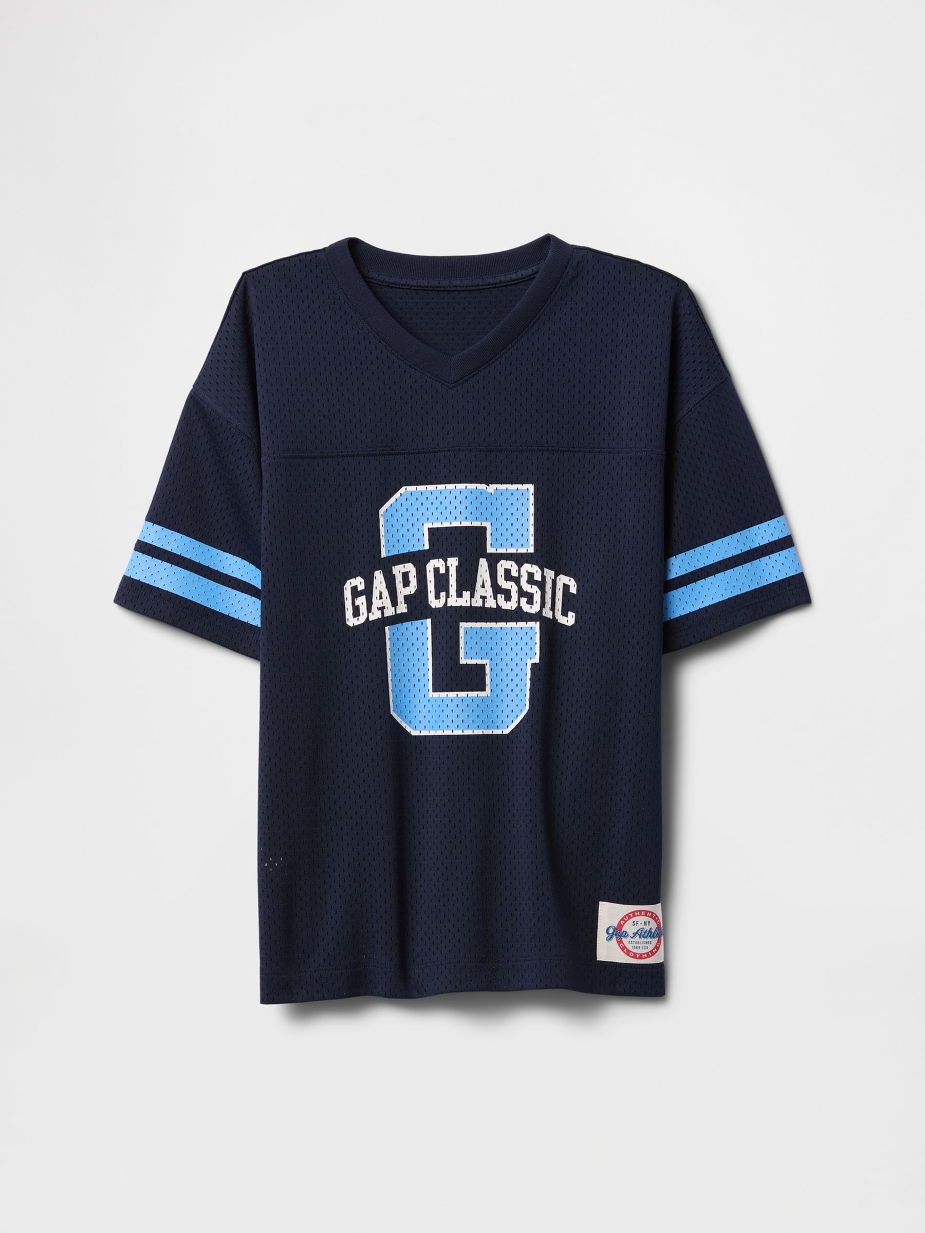 Navy Blue Tech Mesh Jersey T-Shirt (4-13yrs) - Image 5 of 6