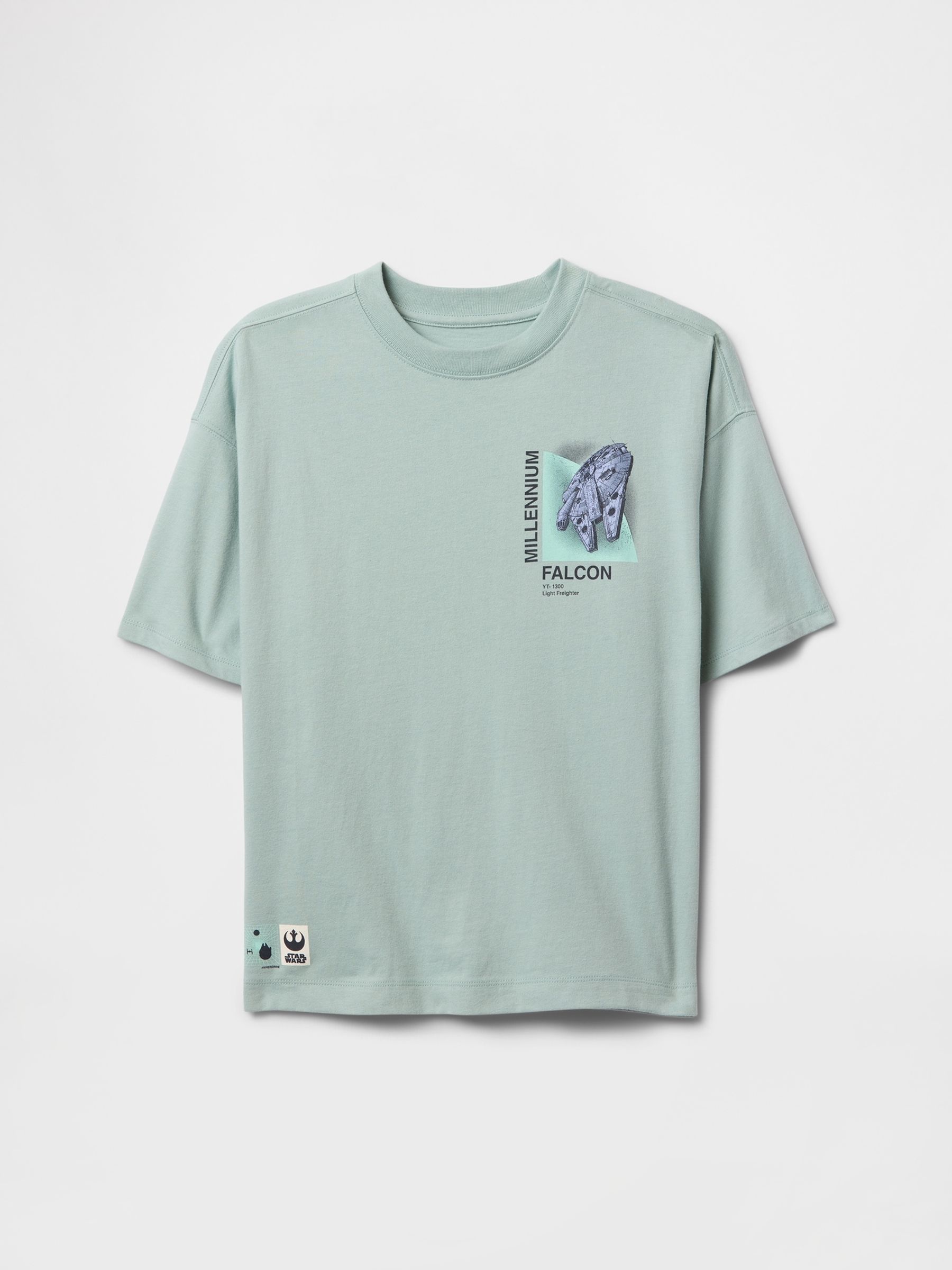 Green Star Wars Graphic T-Shirt (4-13yrs) - Image 1 of 2