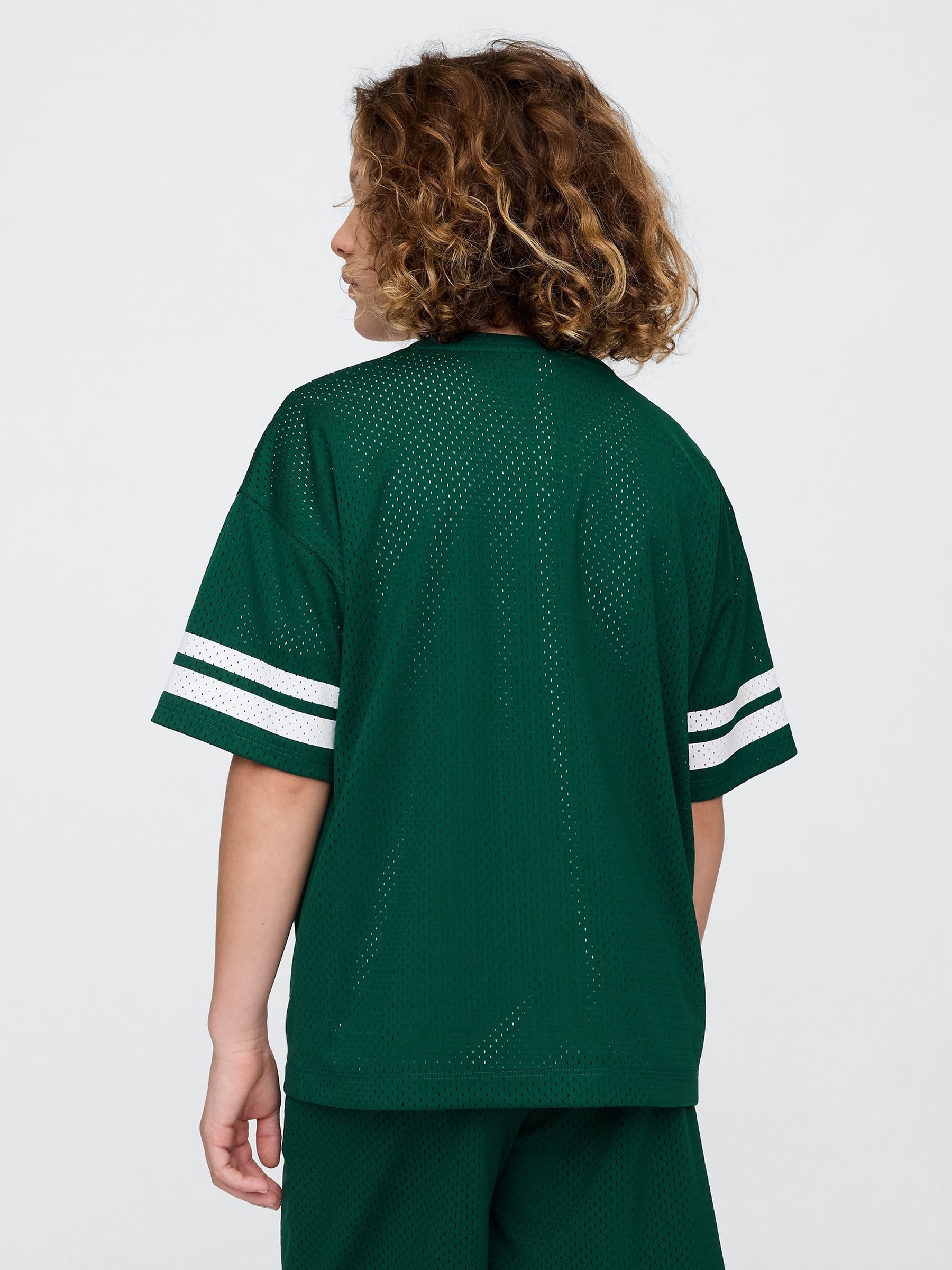 Green Tech Mesh Jersey T-Shirt (4-13yrs) - Image 2 of 5