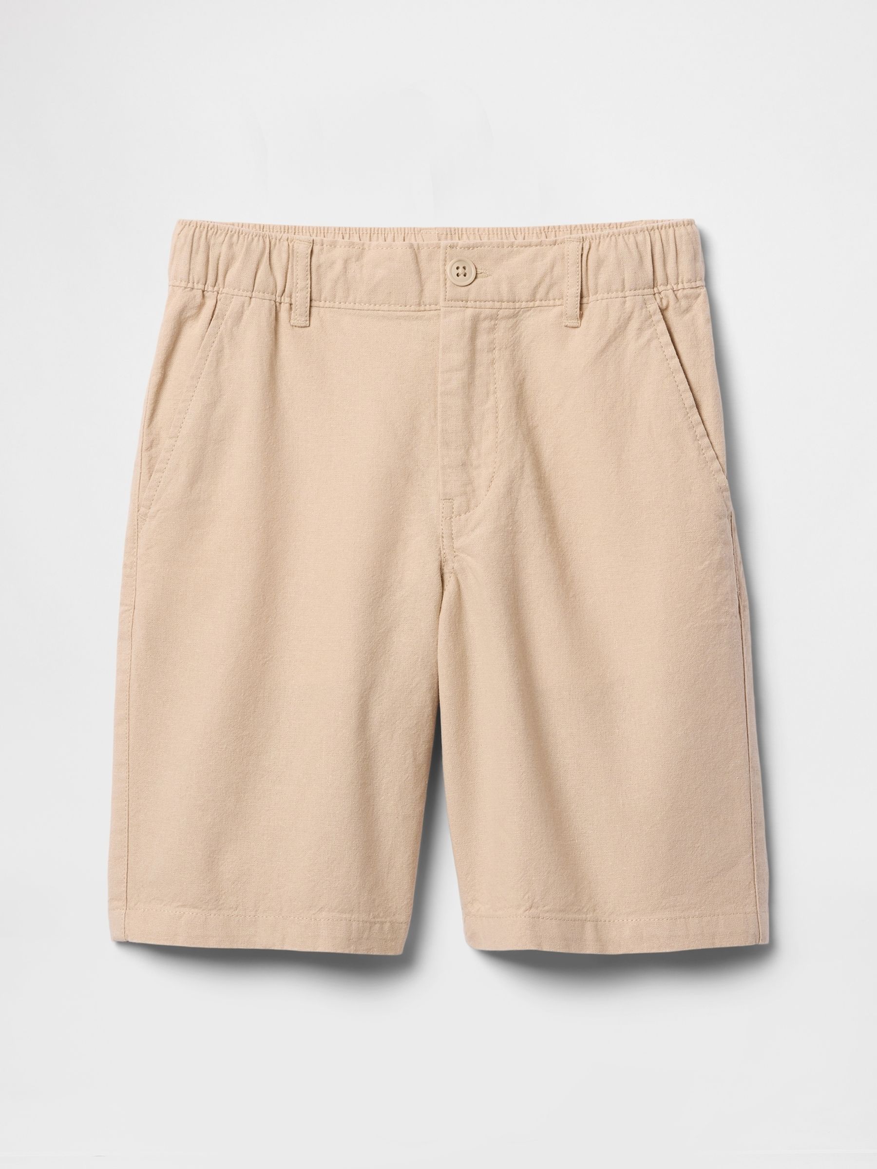 Beige Linen-Cotton Shorts (4-13yrs) - Image 5 of 5