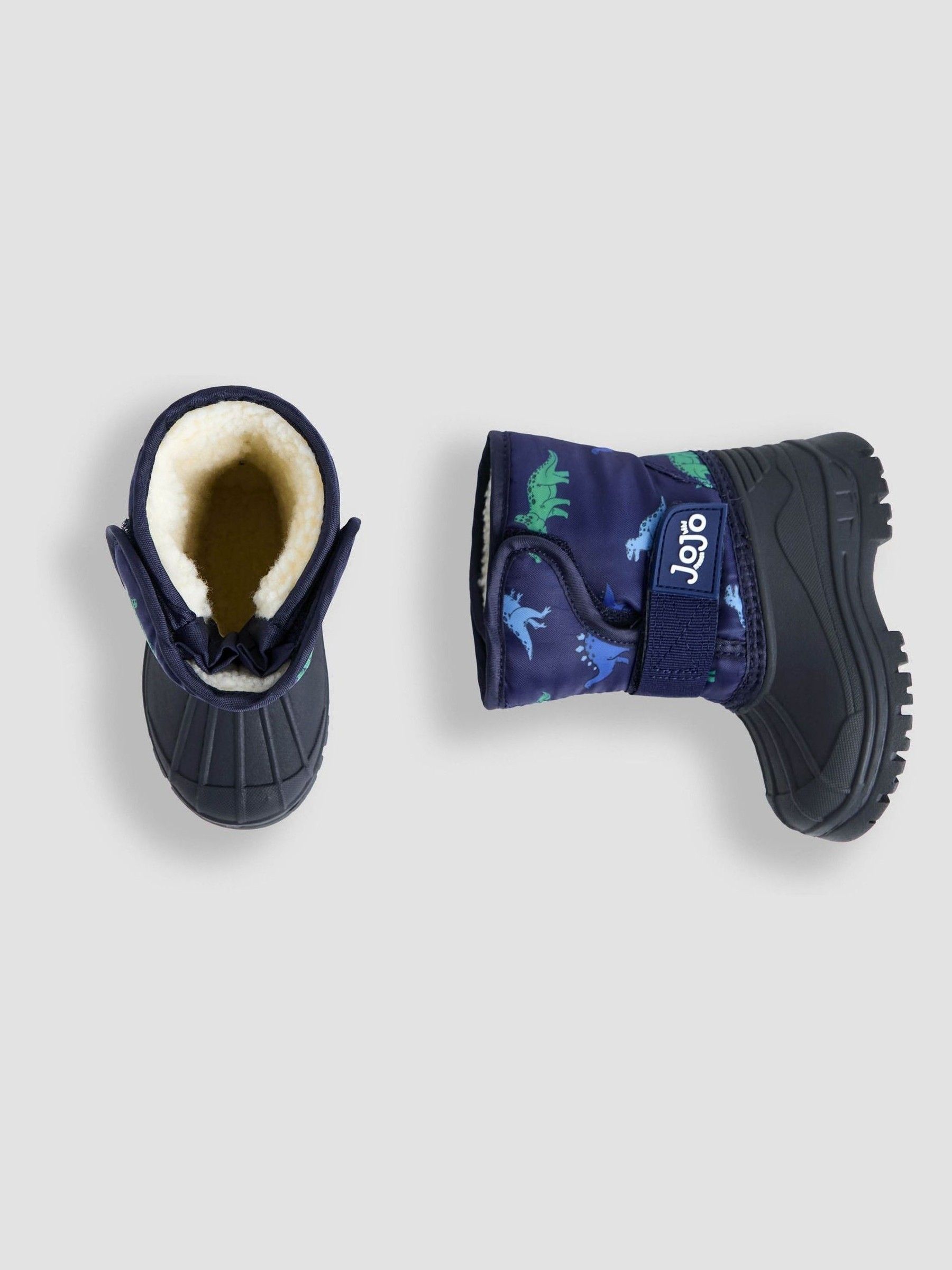 Navy Dino Cosy Snow Boots - Image 5 of 6