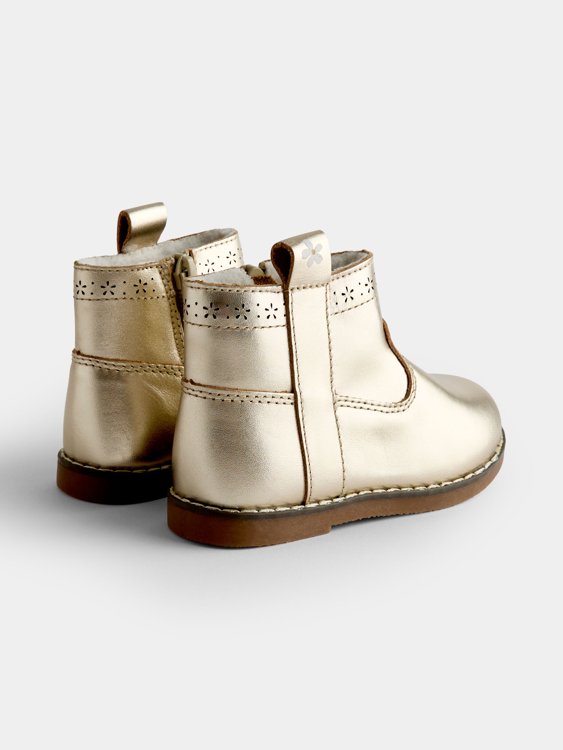 Gold Cosy Lined Chelsea Boots - Image 2 of 4