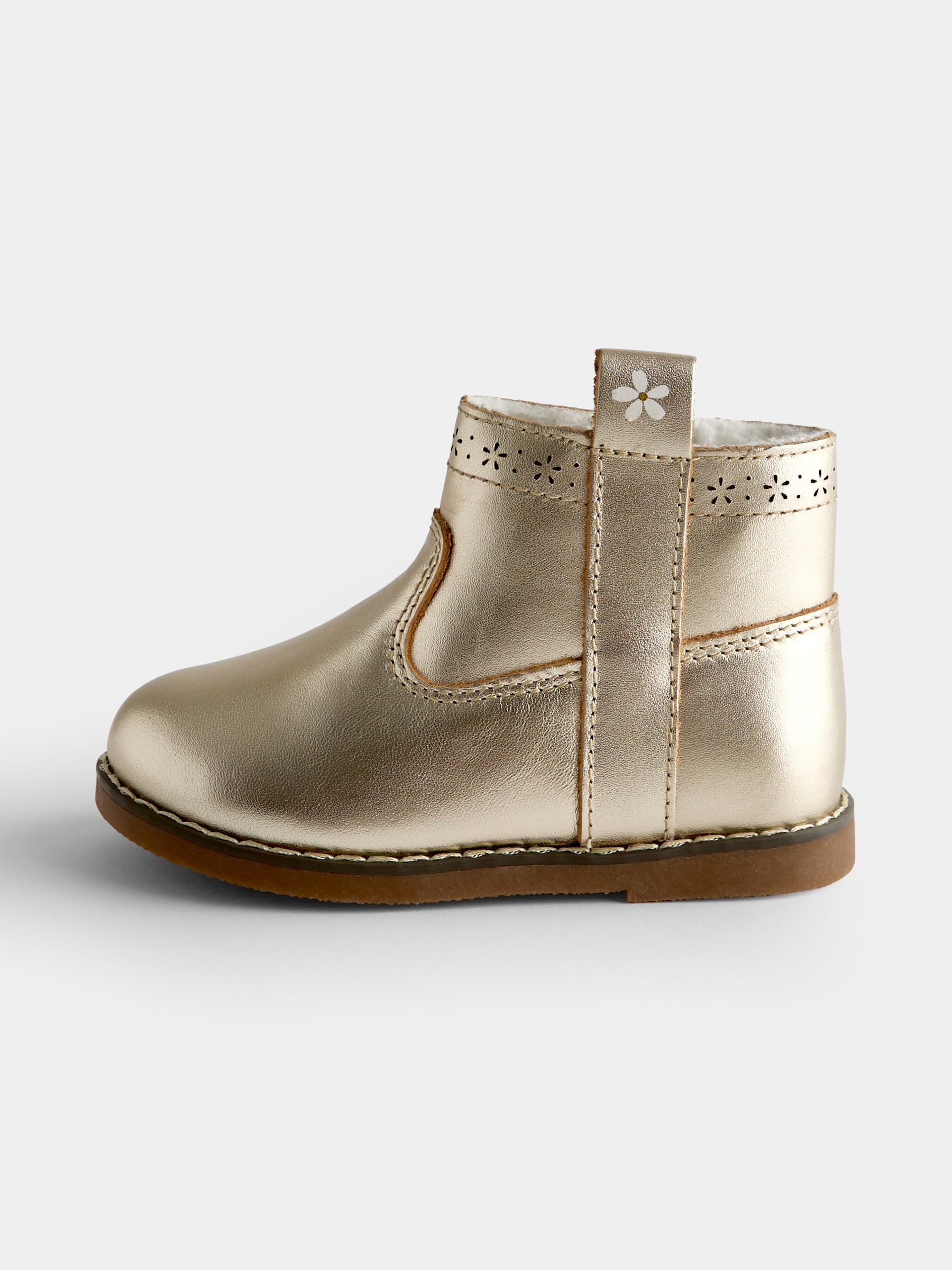 Gold Cosy Lined Chelsea Boots - Image 3 of 4