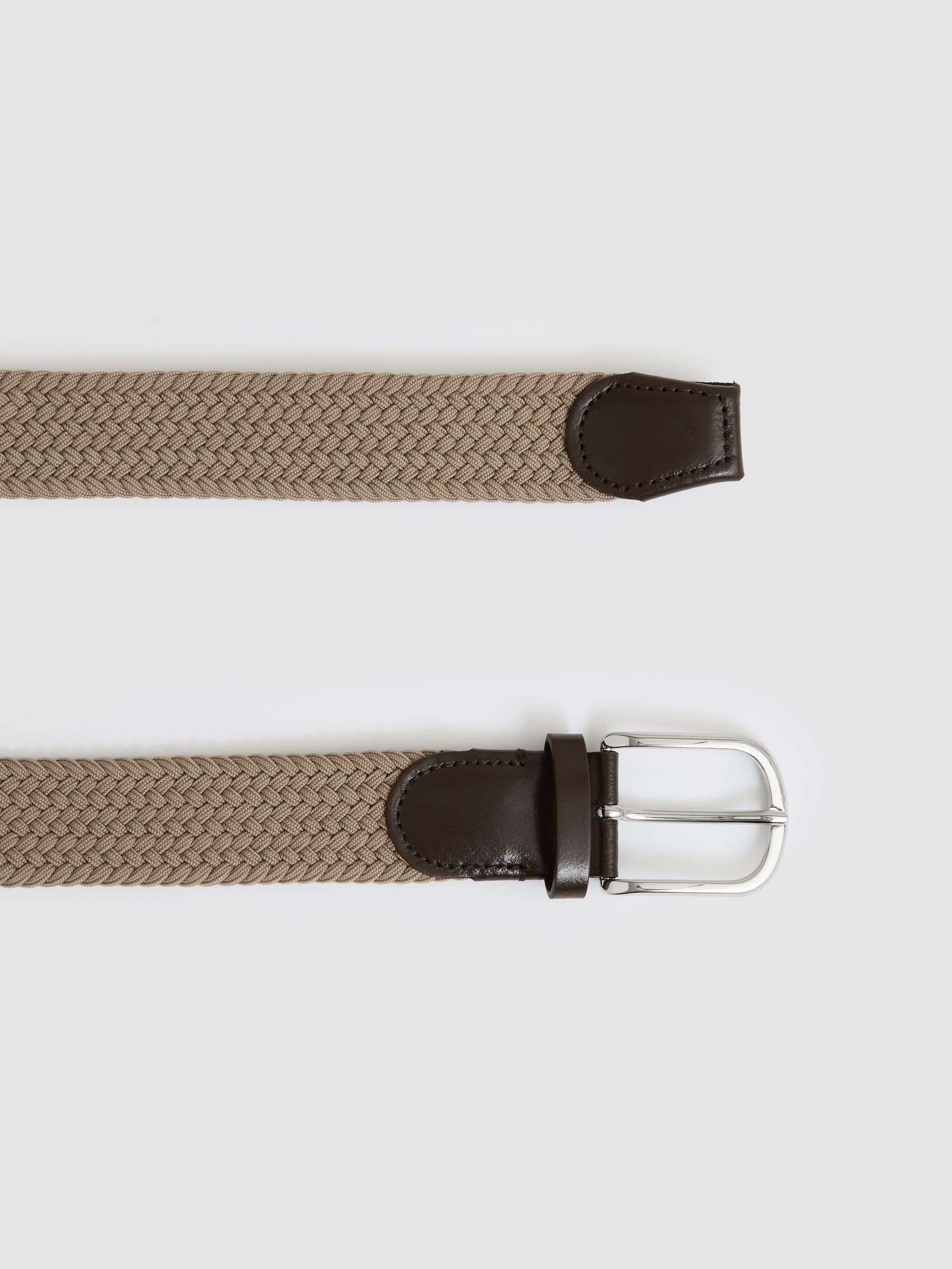 Basket Weave Belt in Stone - image 3