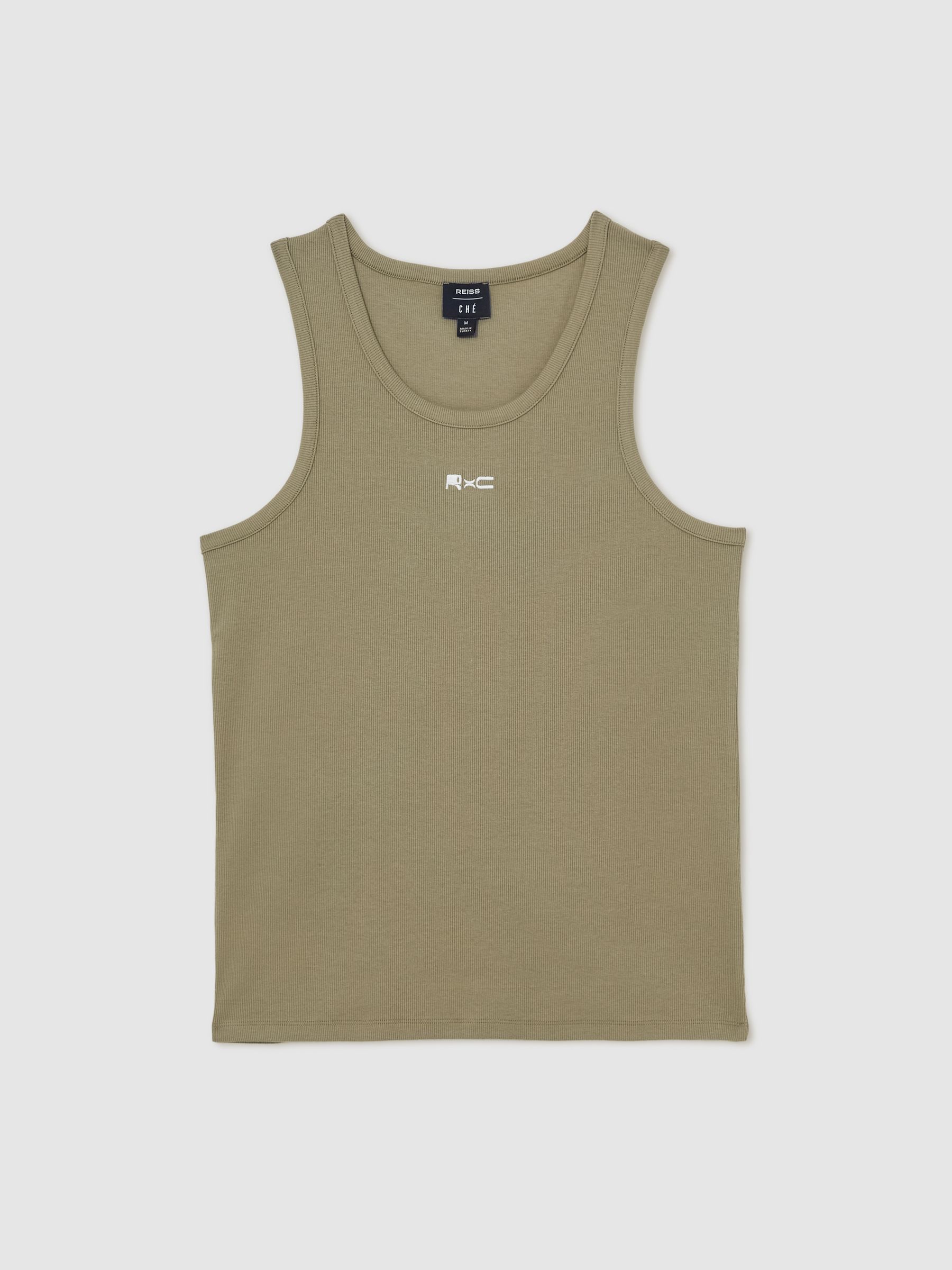 Reiss | Ché Logo-Embroidered Vest in Sage Green - Image 2 of 6