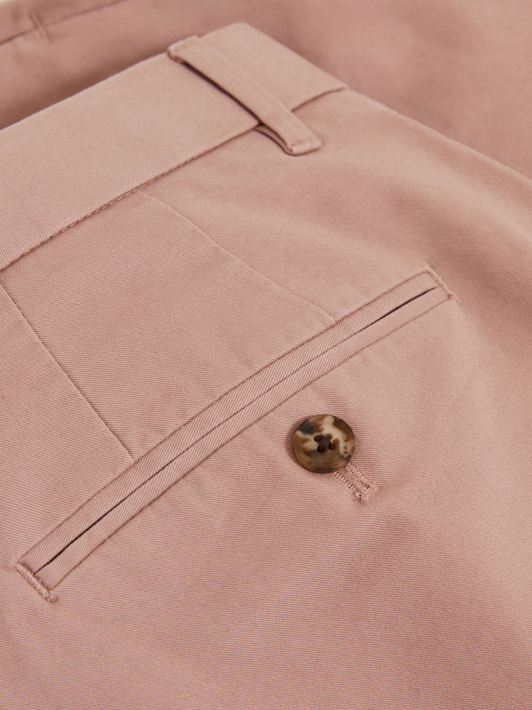 Modern Fit Cotton Blend Chino Shorts in Rose Pink - image 3