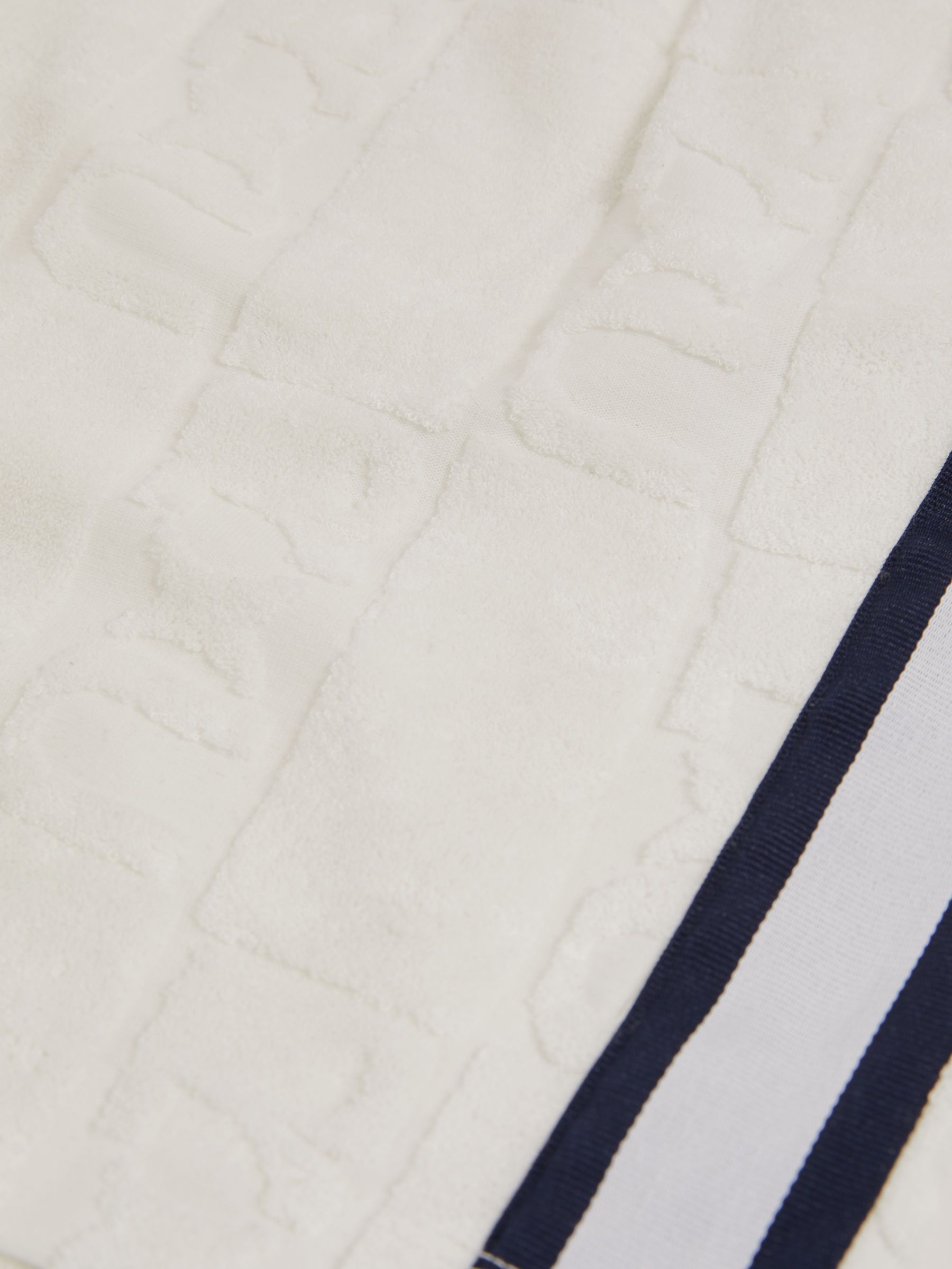 Reiss | Ché Towelling Monogram Shorts in White - Image 6 of 6