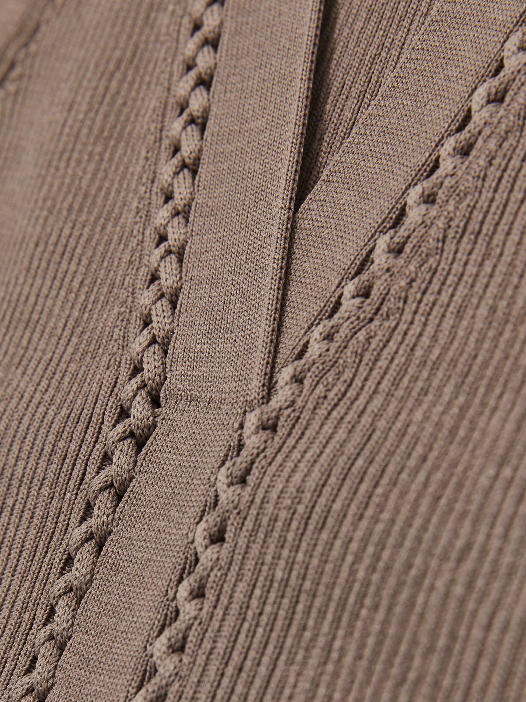 Craft Stitch Rib Knit Vest in Mink - Image 6 of 6
