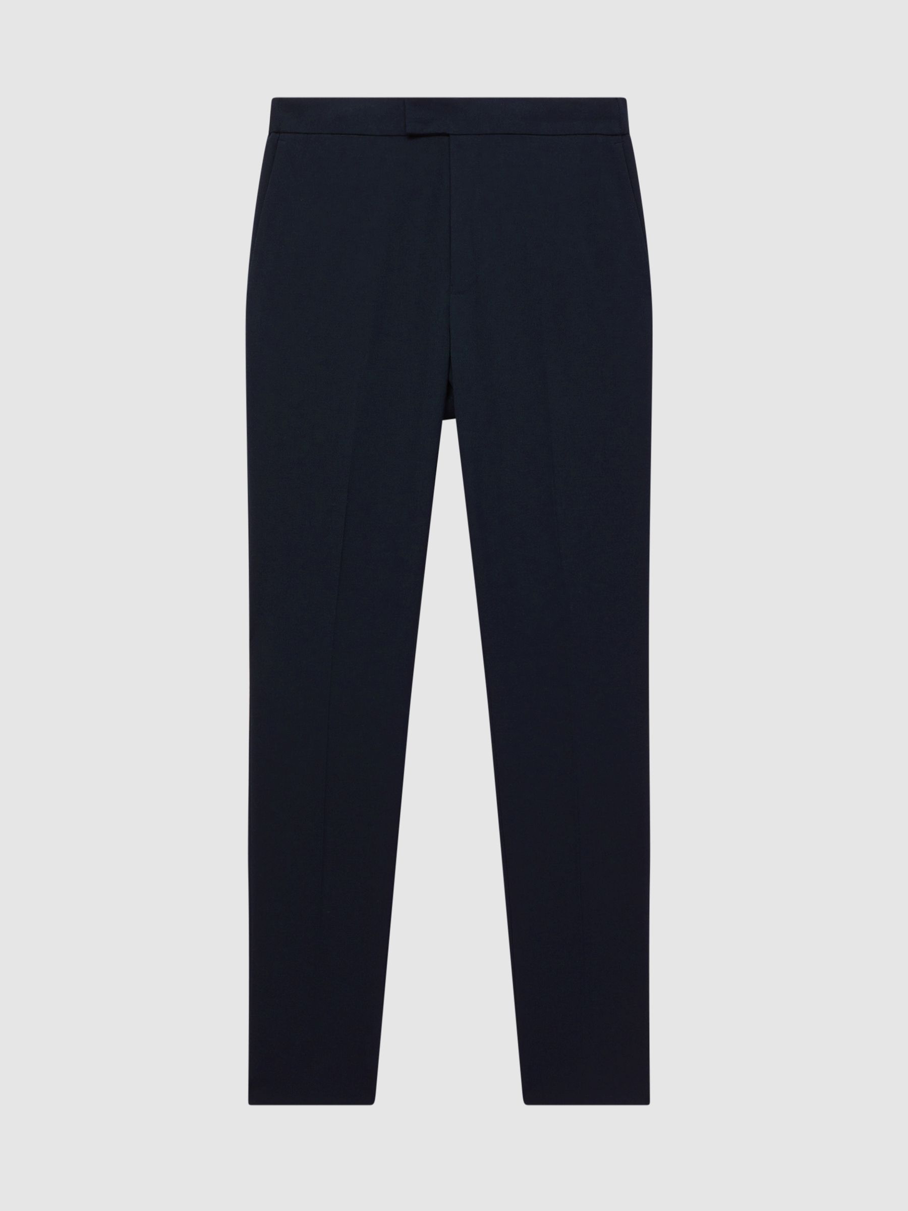 Stretch Slim-Fit Drawstring Trousers in Navy - image 1