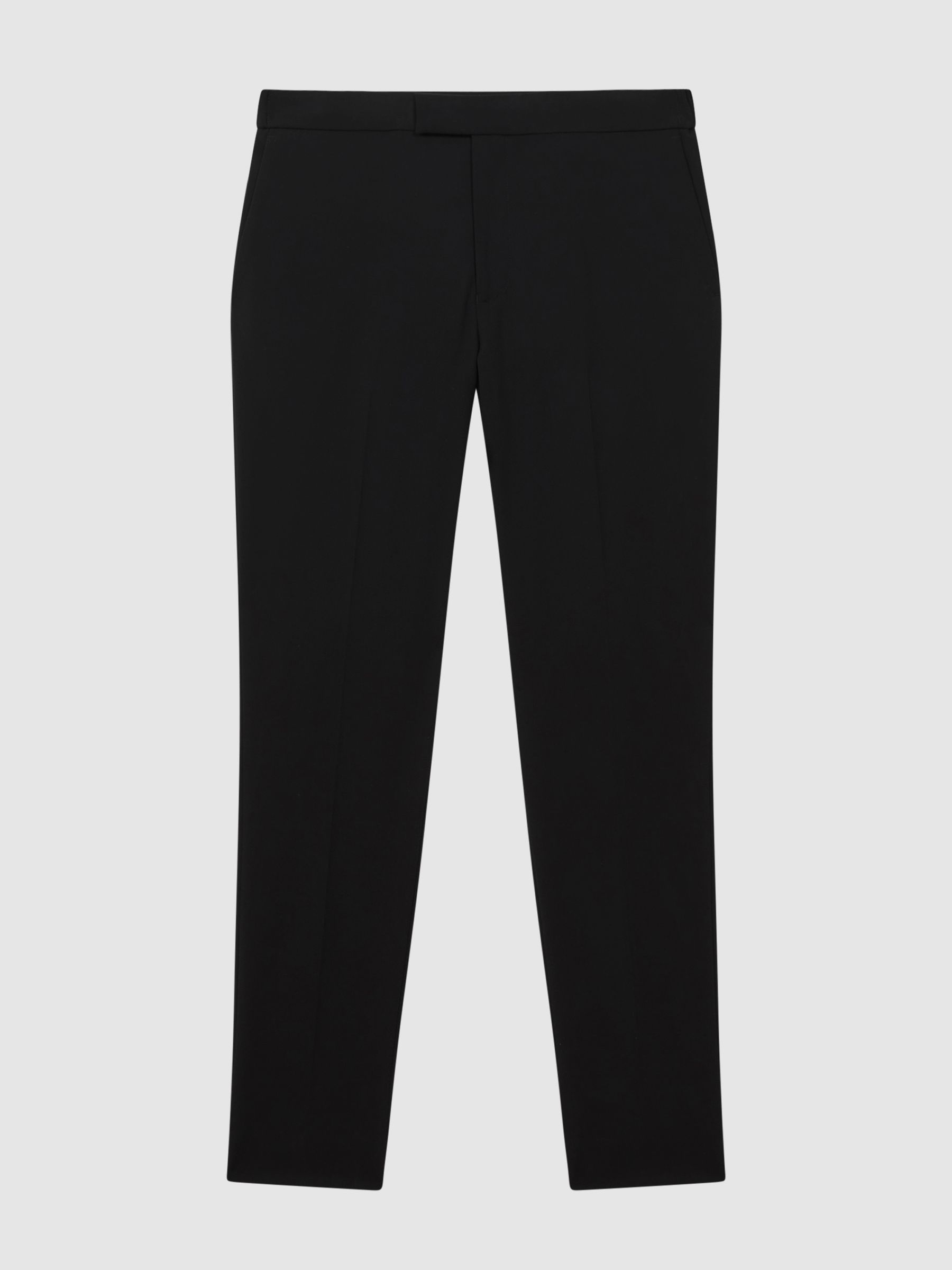 Stretch Slim-Fit Drawstring Trousers in Black - image 1