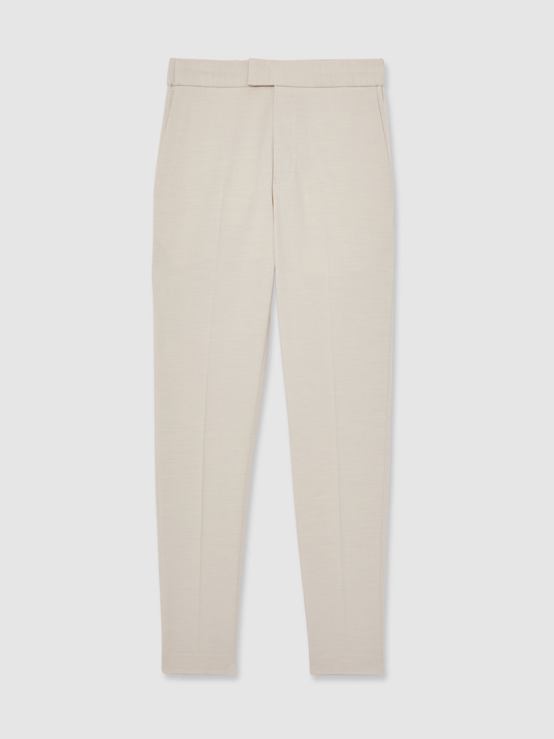 Slim-Fit Drawcord Trousers in Stone - Image 2 of 7