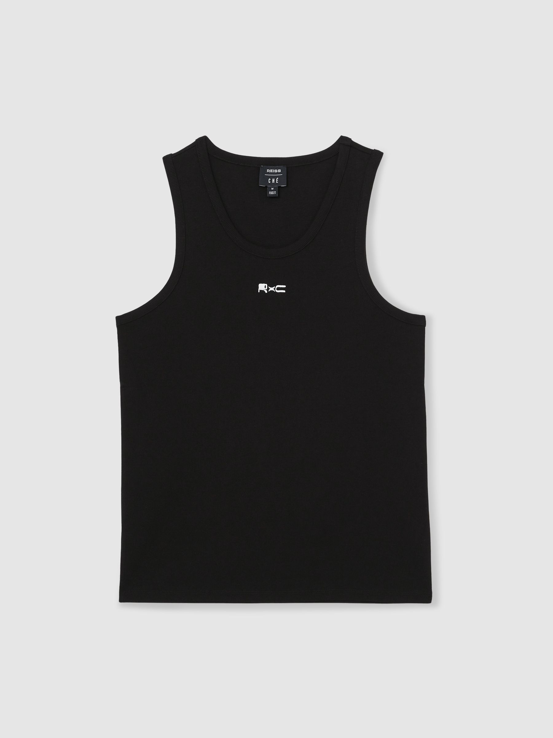 Reiss | Ché Logo-Embroidered Vest in Black - Image 2 of 6