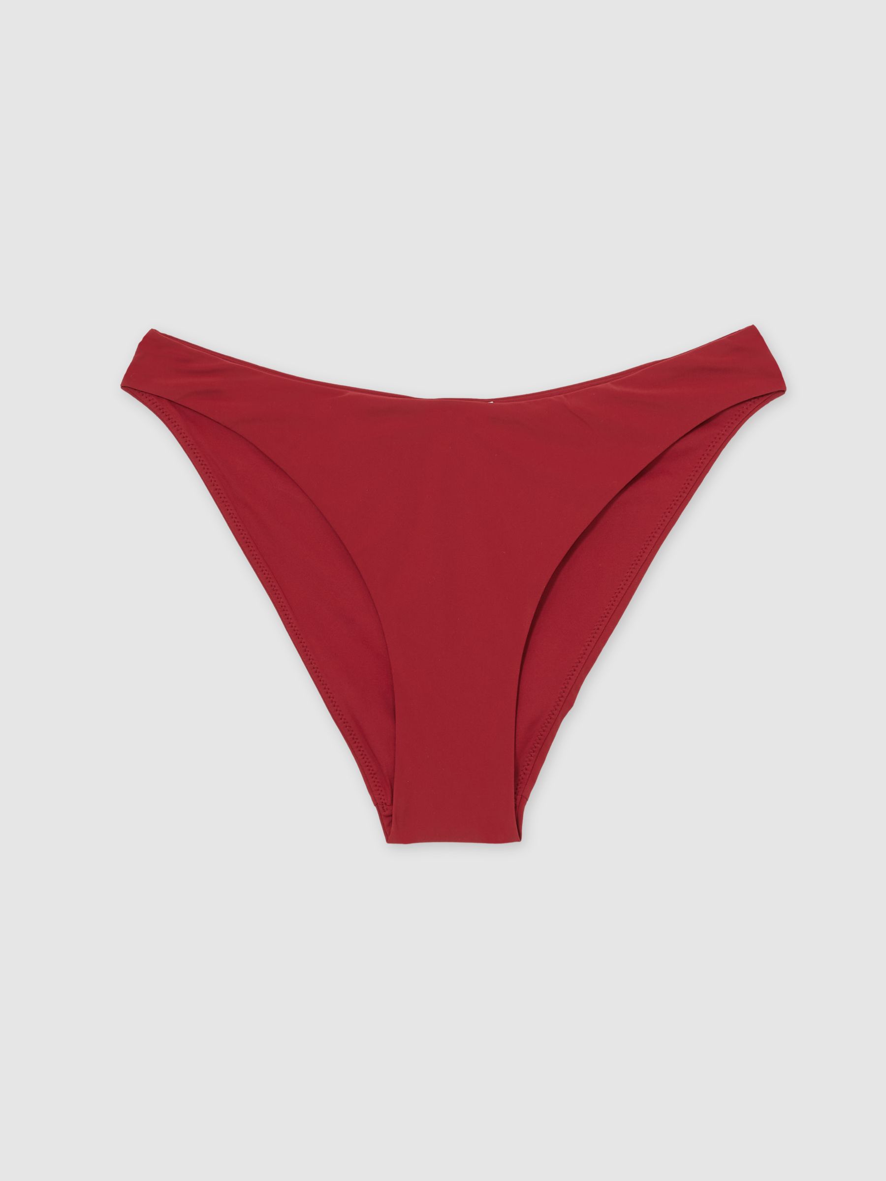 Fixed-Side Bikini Bottoms in Dark Red - Image 2 of 5