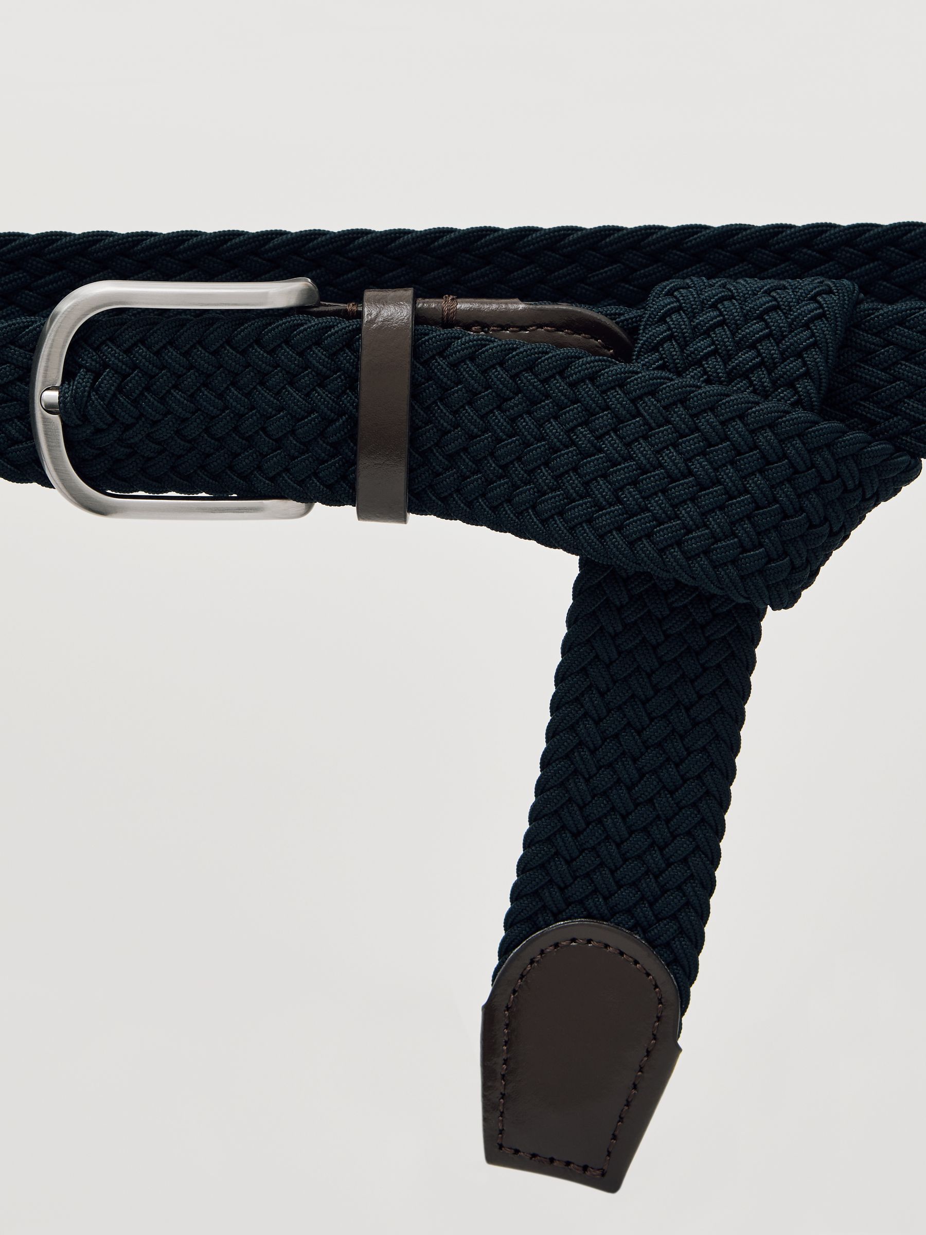 Basket Weave Belt in Navy - Image 6 of 6