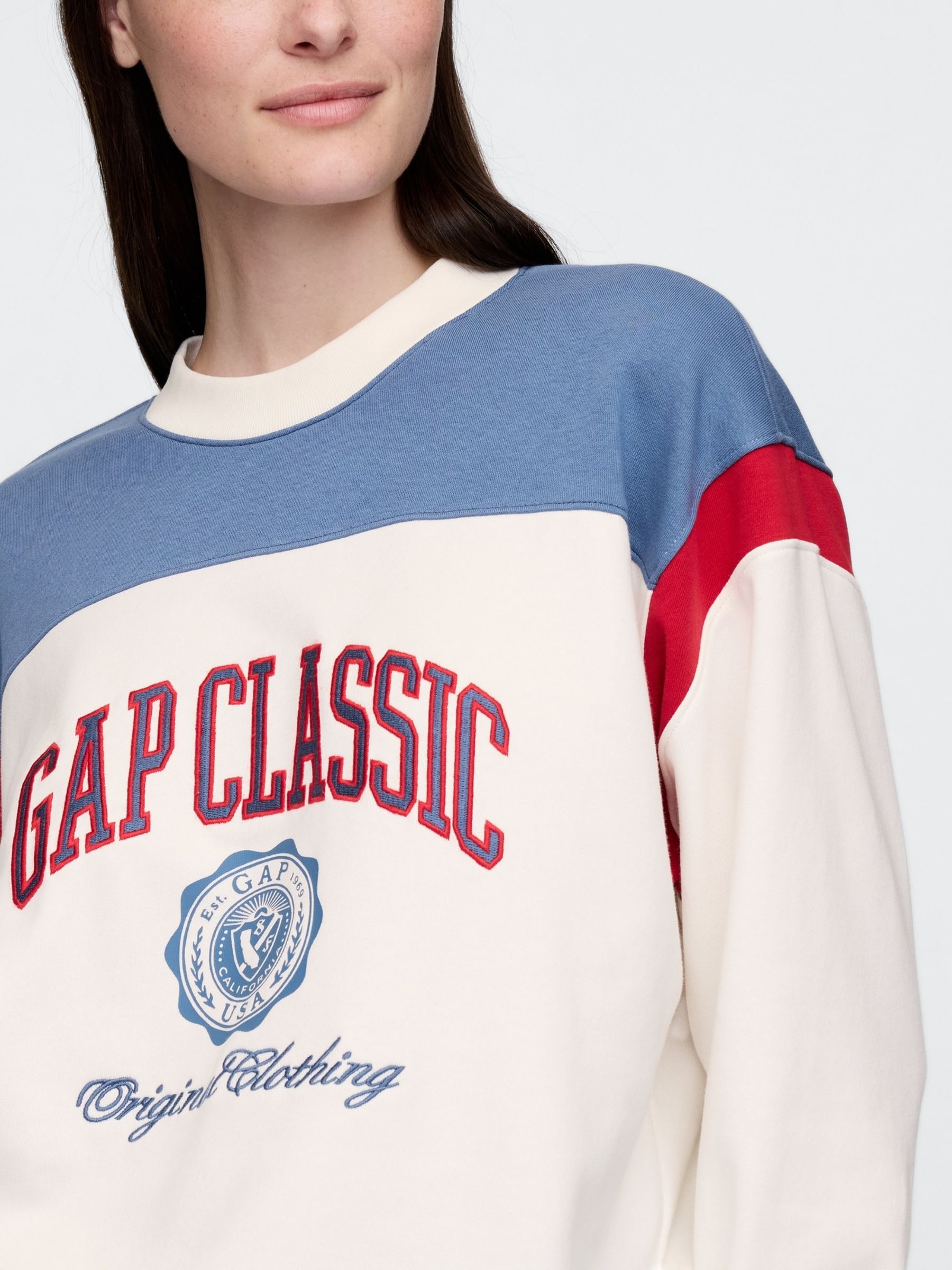 Cream Vintage Soft French Terry Logo Sweatshirt - Image 4 of 5
