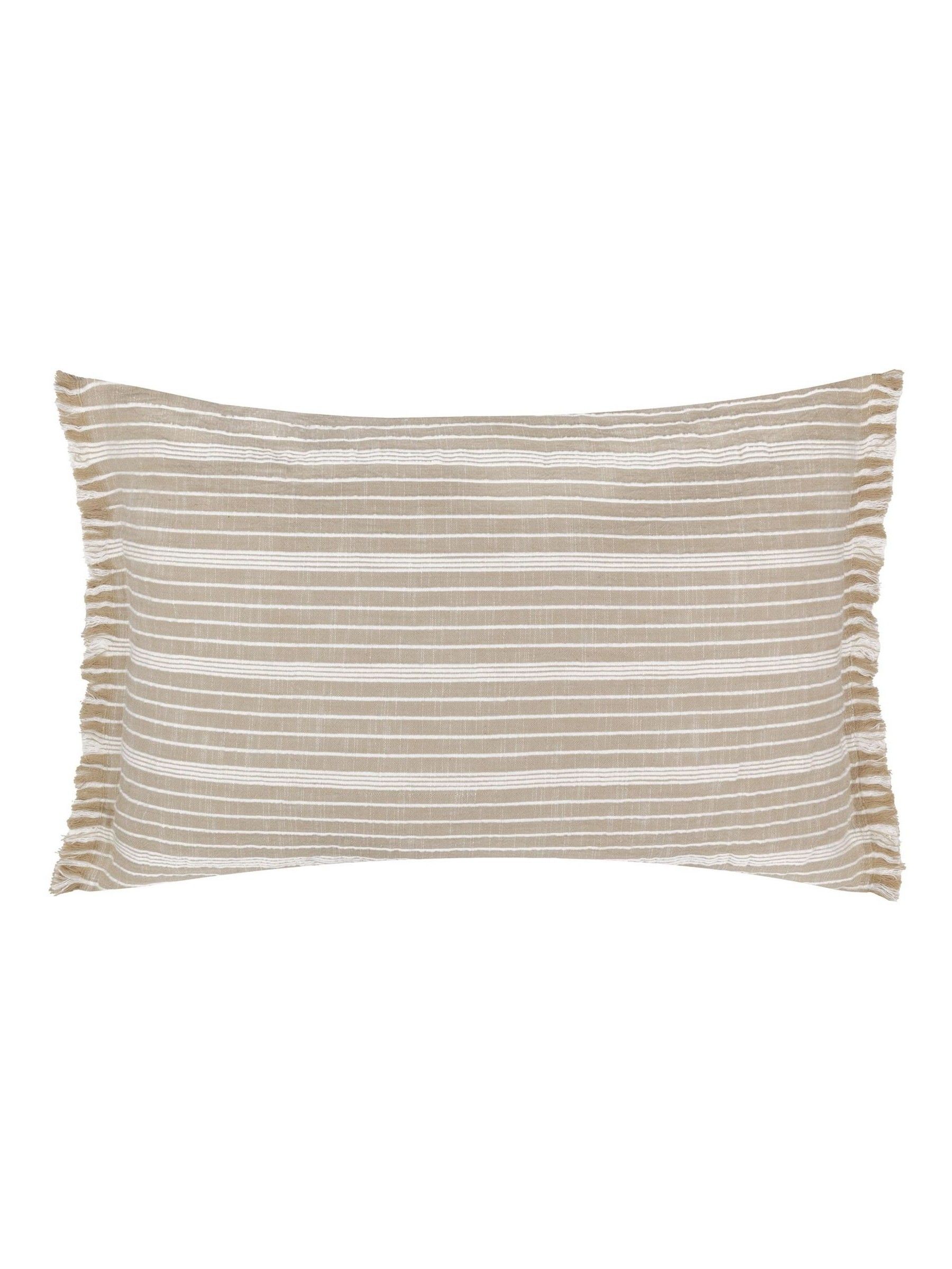 Yard Natural Tide Textured Stripe Outdoor Cushion - Image 2 of 5