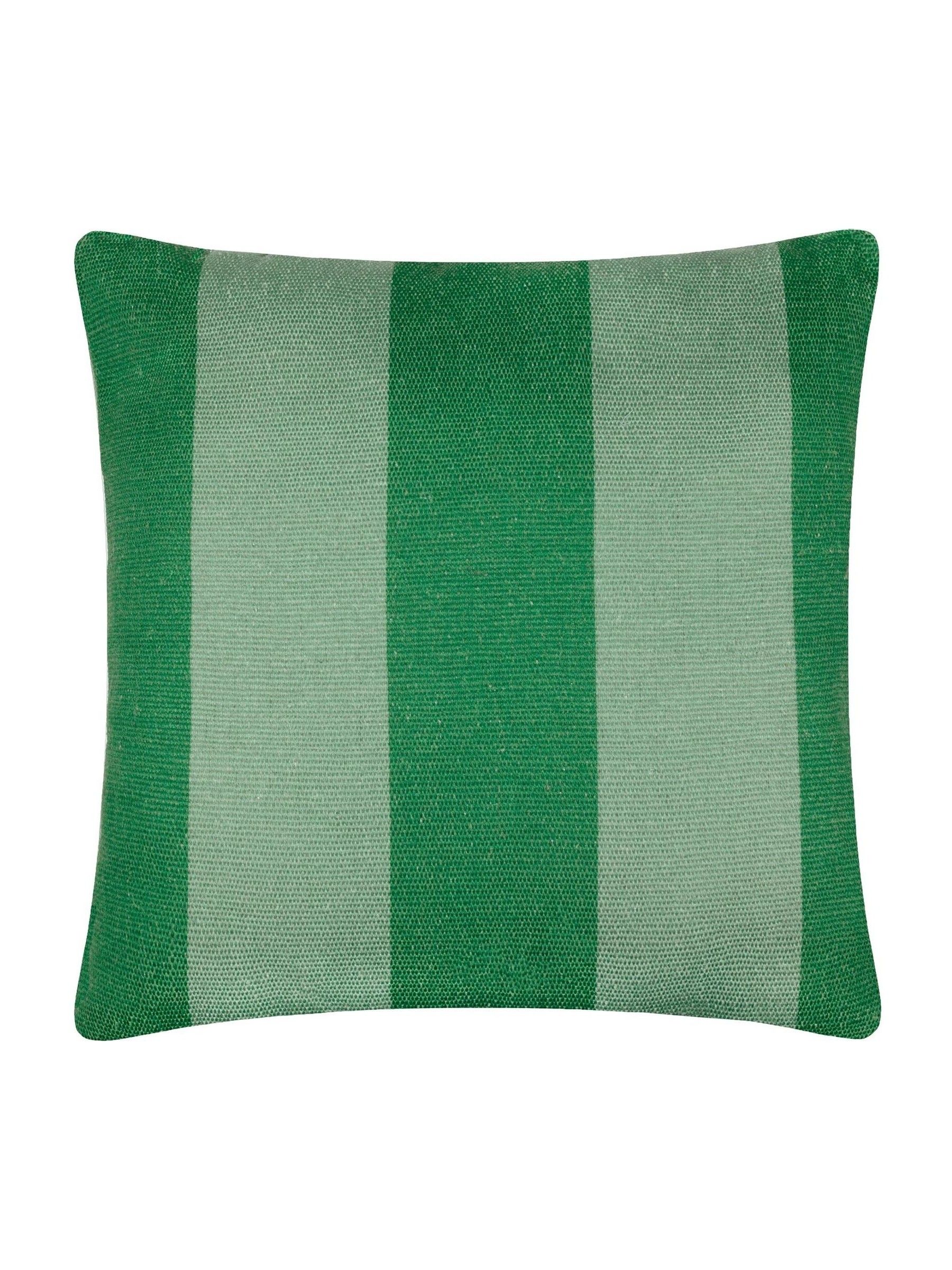 furn. Green Deck Stripe Woven Outdoor Cushion - Image 3 of 6