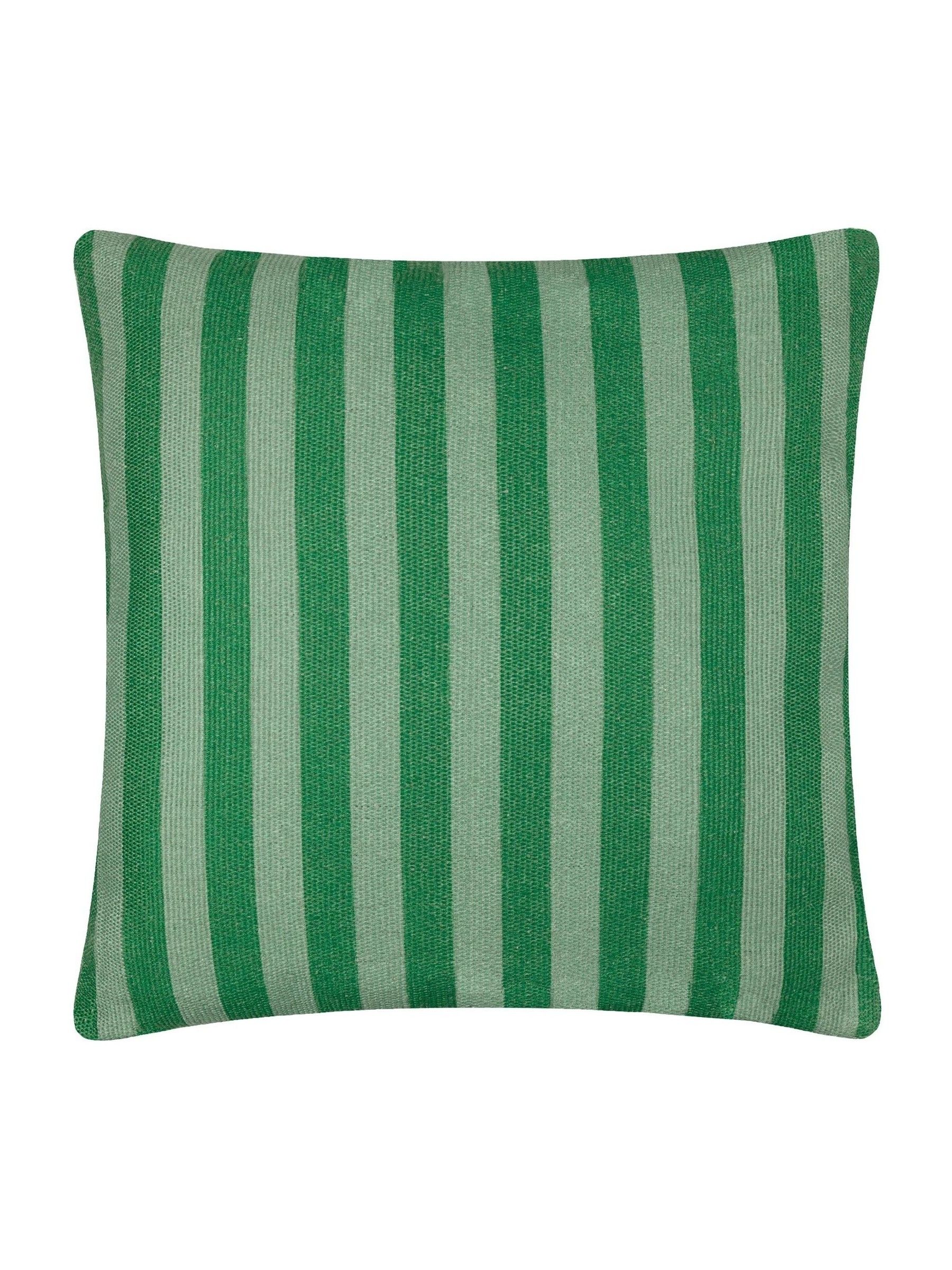 furn. Green Deck Stripe Woven Outdoor Cushion - Image 4 of 6