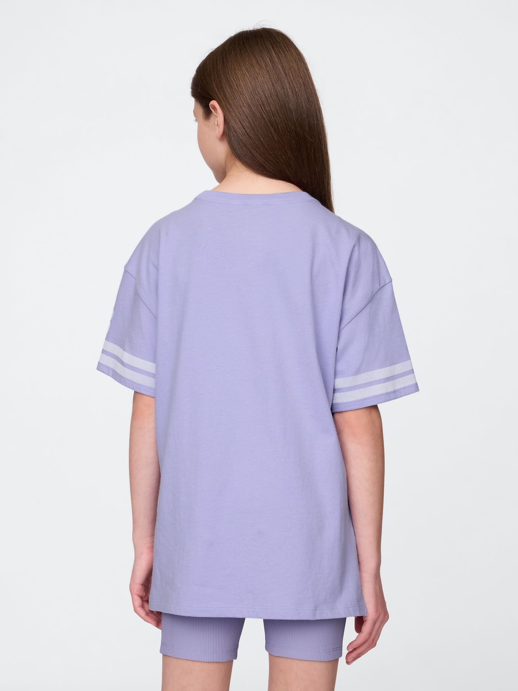 Purple Tunic Varsity Graphic T-Shirt - Image 2 of 7