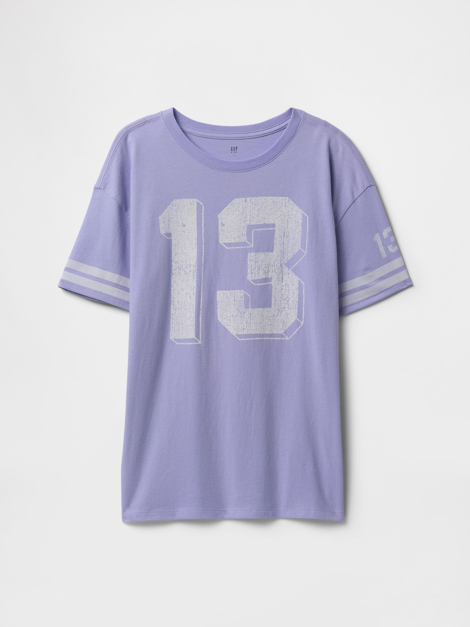 Purple Tunic Varsity Graphic T-Shirt - Image 3 of 7